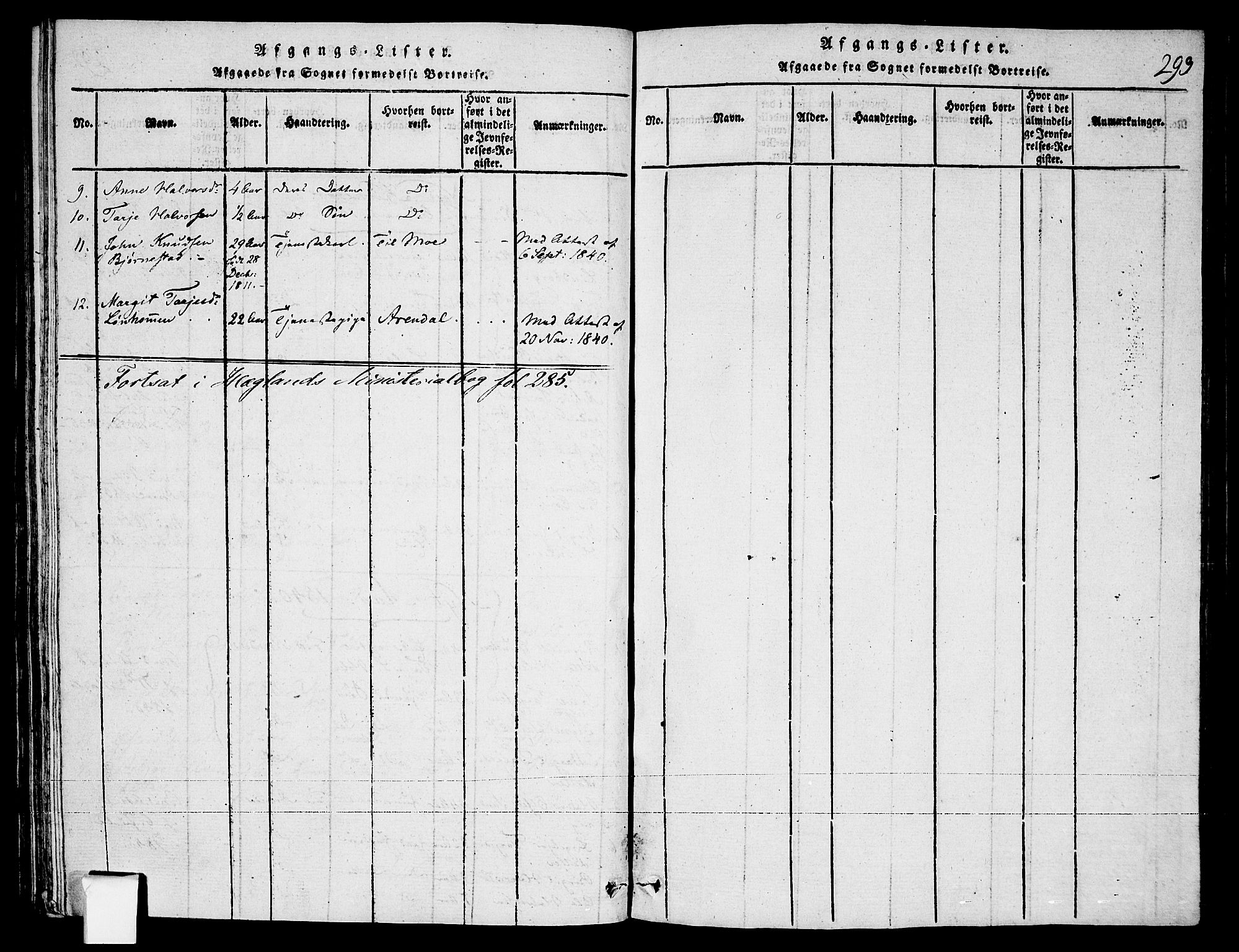 Fyresdal kirkebøker, SAKO/A-263/F/Fa/L0003: Parish register (official) no. I 3, 1815-1840, p. 293