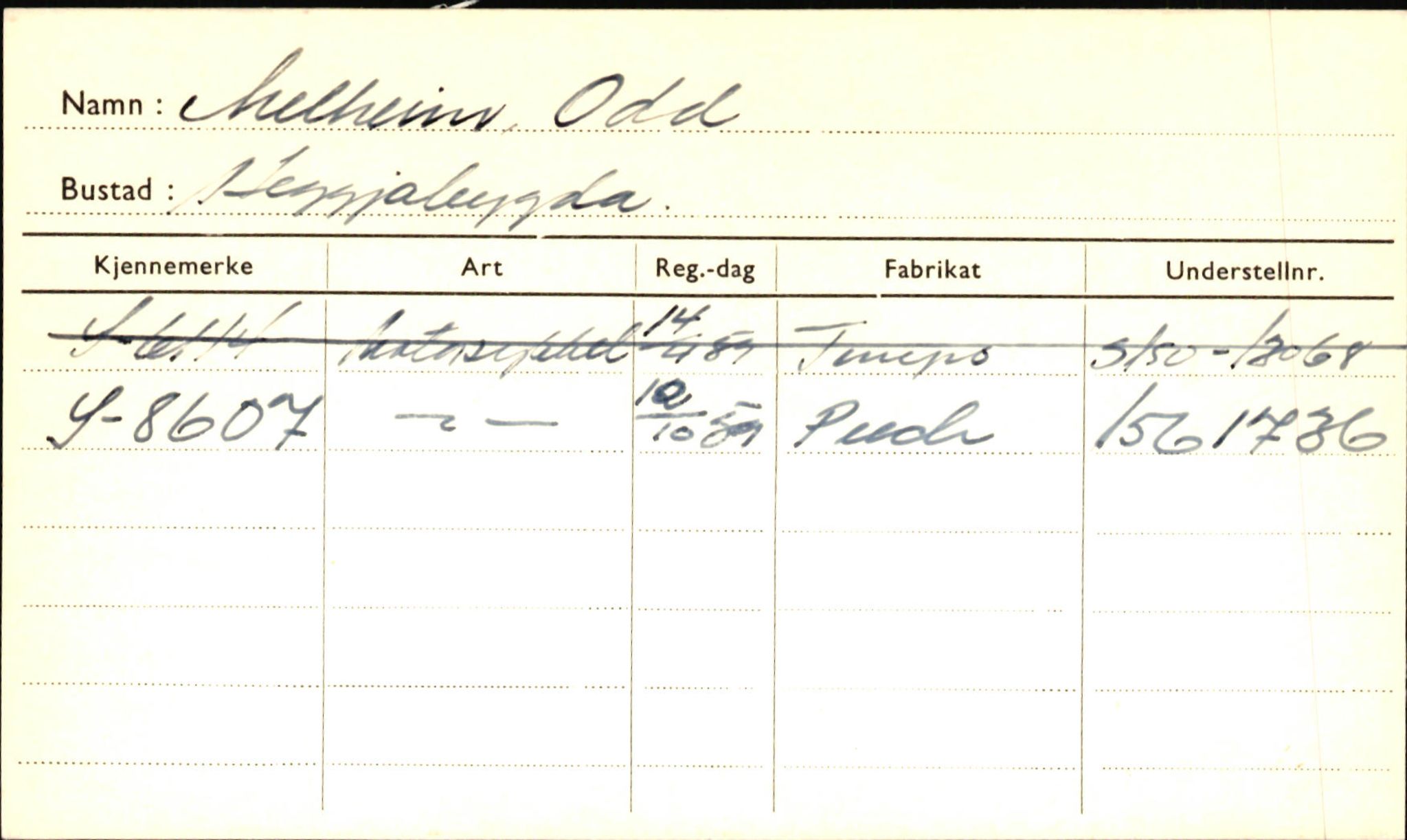 Statens vegvesen, Sogn og Fjordane vegkontor, AV/SAB-A-5301/4/F/L0001D: Eigarregister Fjordane til 1.6.1961, 1930-1961, p. 588