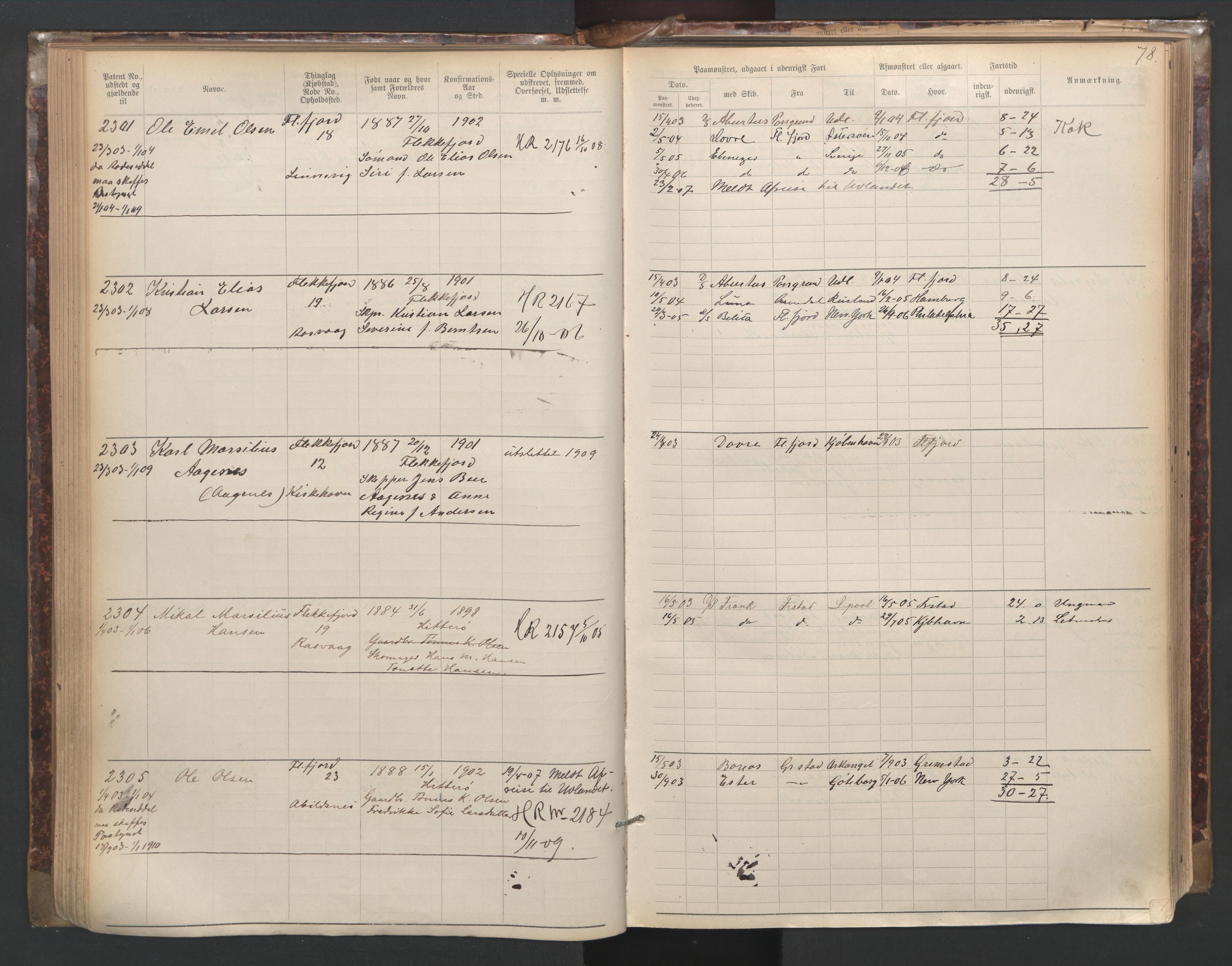 Flekkefjord mønstringskrets, AV/SAK-2031-0018/F/Fa/L0003: Annotasjonsrulle nr 1921-2963 med register, N-3, 1892-1948, p. 109