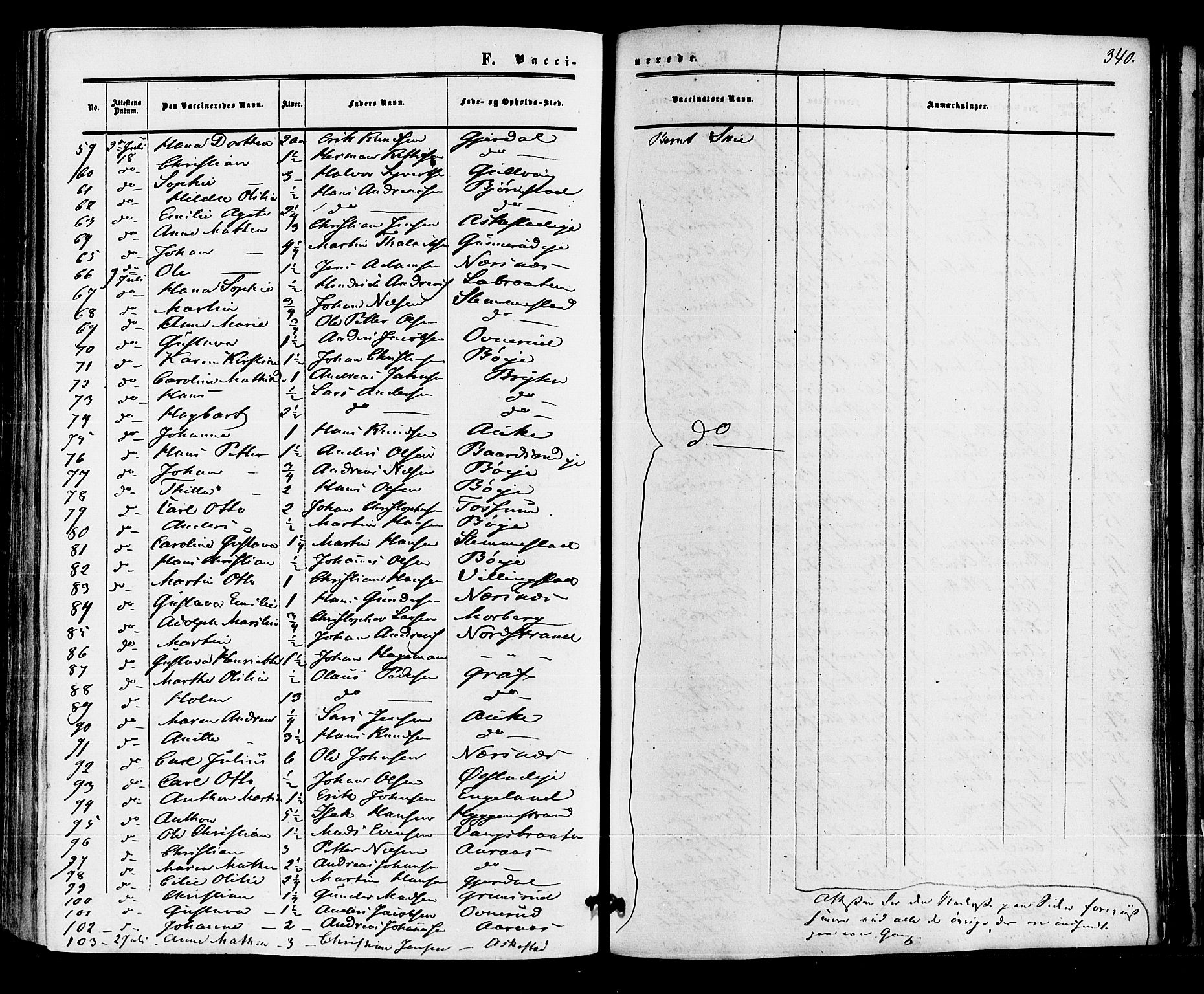 Røyken kirkebøker, AV/SAKO-A-241/F/Fa/L0006: Parish register (official) no. 6, 1857-1875, p. 340