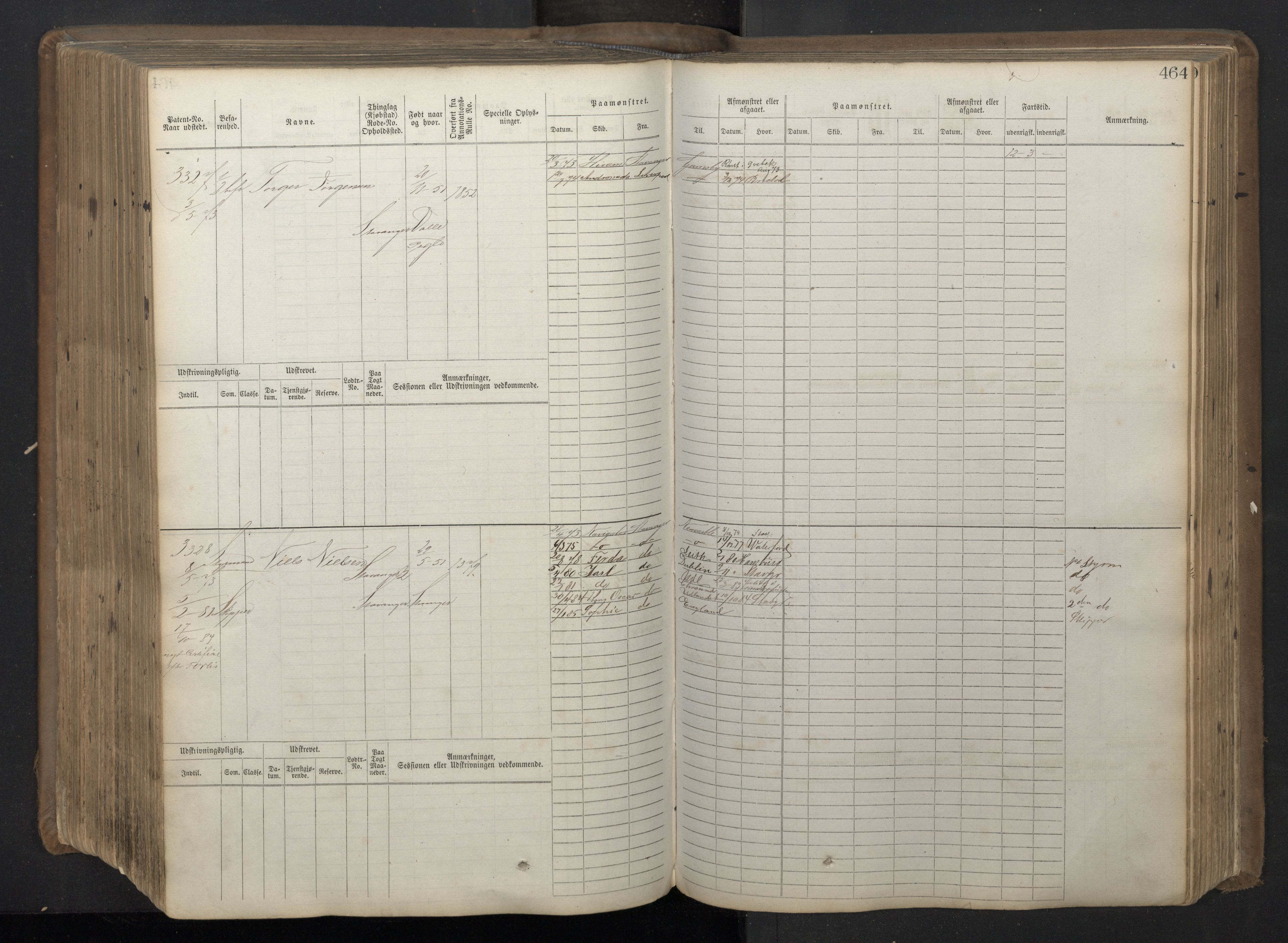 Stavanger sjømannskontor, AV/SAST-A-102006/F/Fb/Fbb/L0018: Sjøfartshovedrulle patnentnr. 2402-3602 (dublett), 1869, p. 468