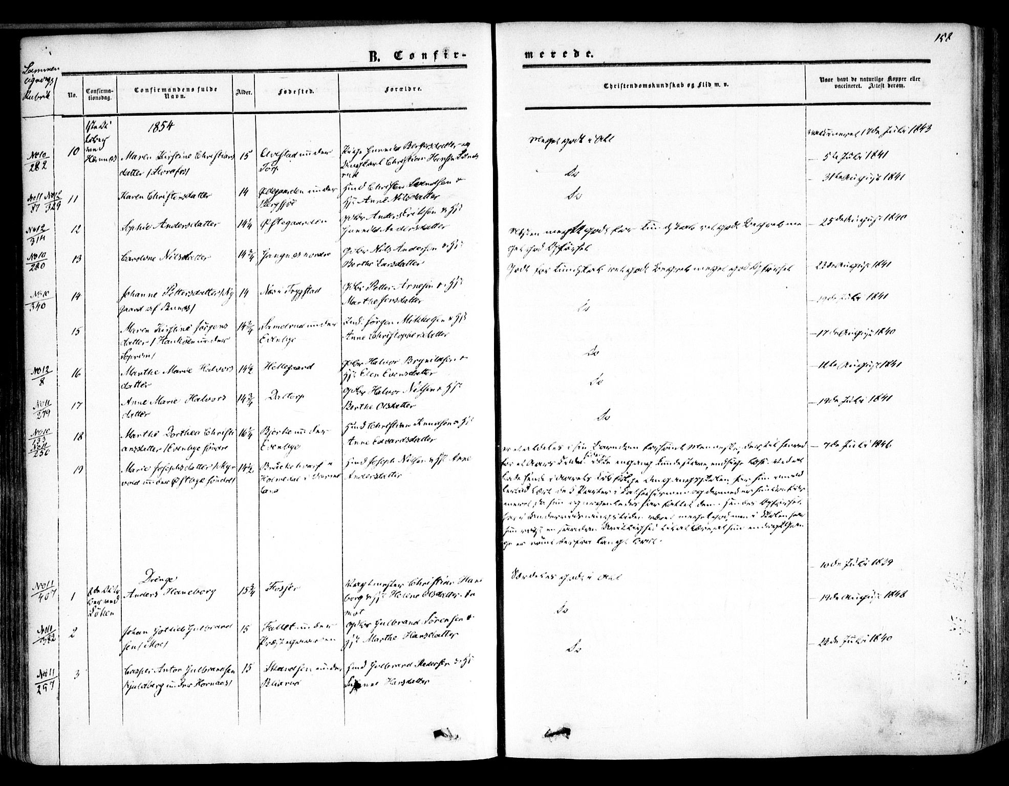 Høland prestekontor Kirkebøker, AV/SAO-A-10346a/F/Fa/L0010: Parish register (official) no. I 10, 1854-1861, p. 158