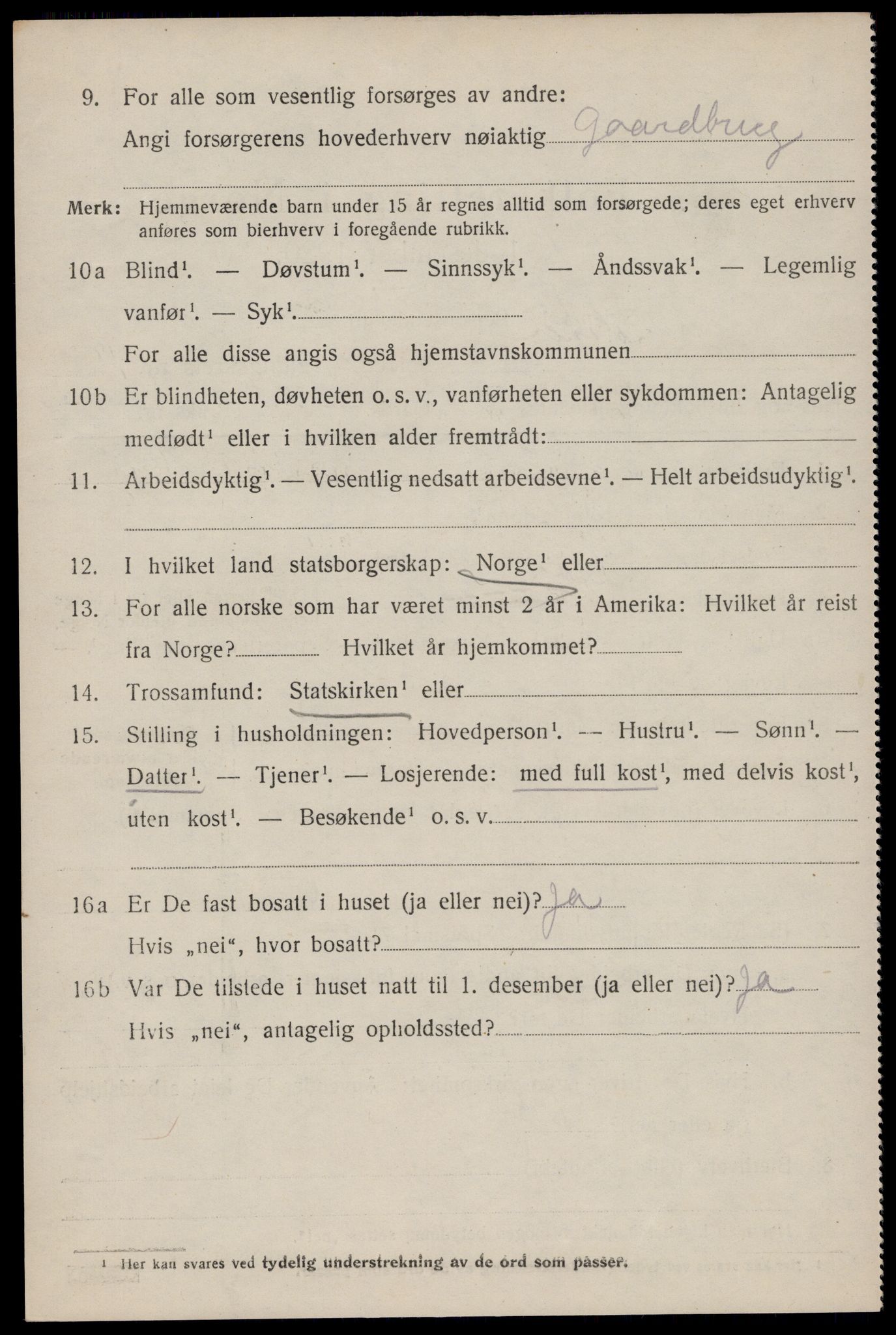 SAST, 1920 census for Hetland, 1920, p. 25148