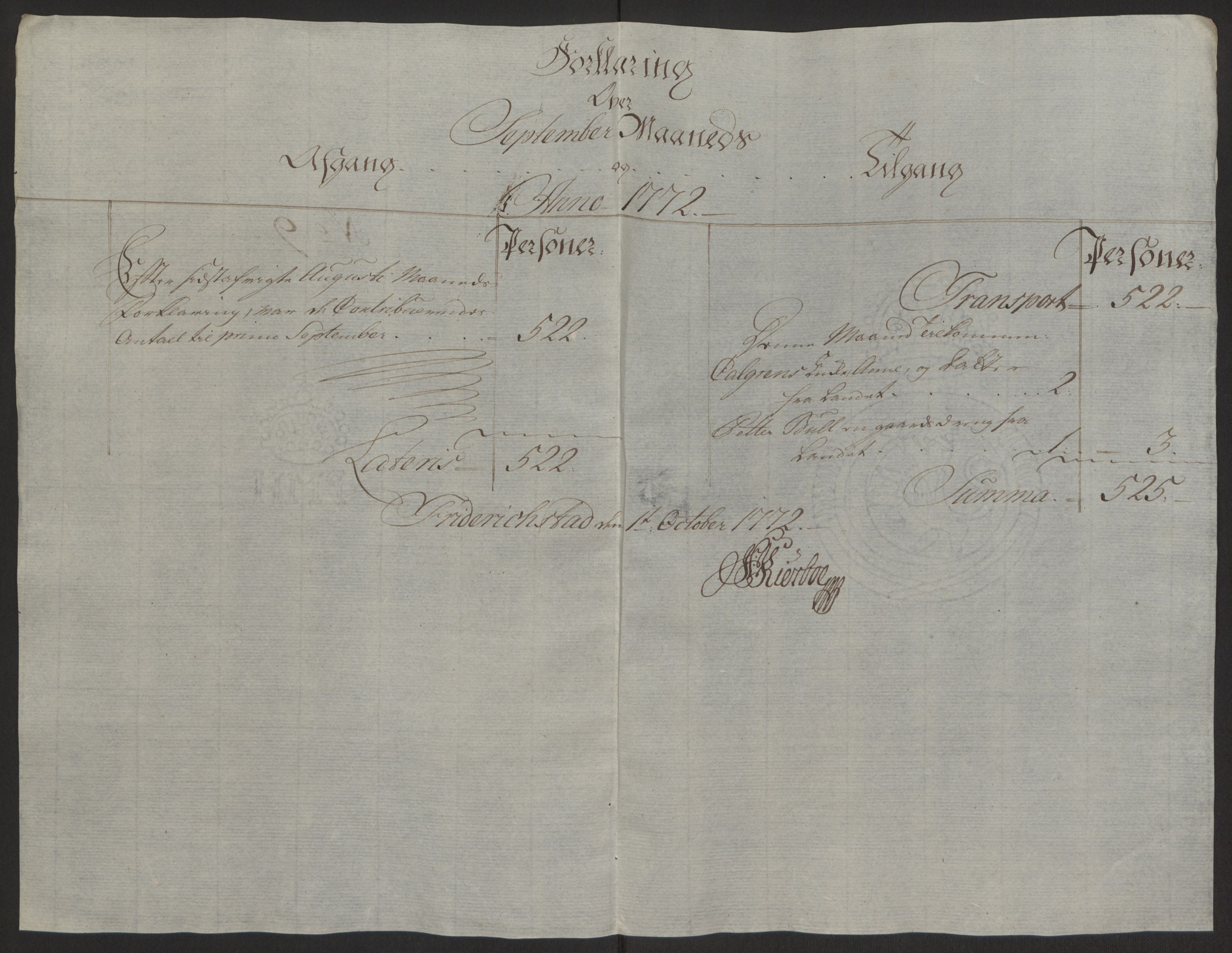 Rentekammeret inntil 1814, Reviderte regnskaper, Byregnskaper, AV/RA-EA-4066/R/Rb/L0029/0001: [B3] Kontribusjonsregnskap / Ekstraskatt, 1762-1772, p. 424