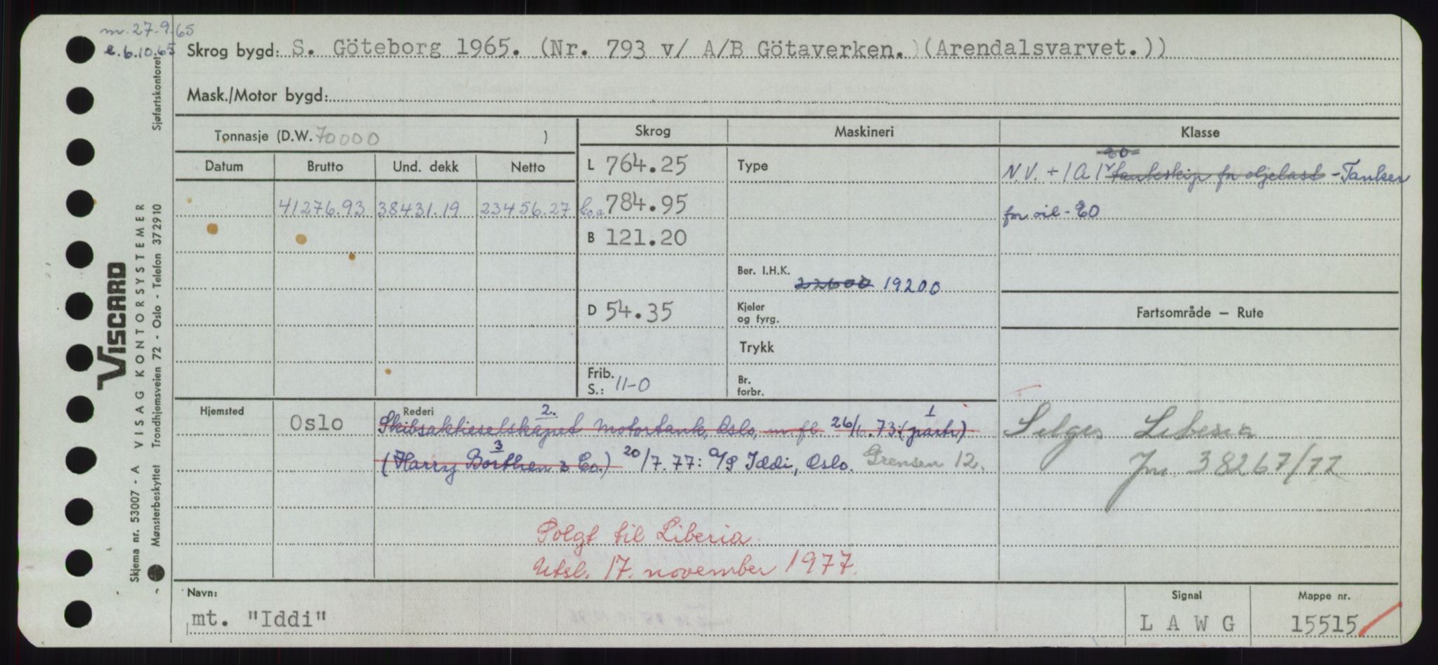 Sjøfartsdirektoratet med forløpere, Skipsmålingen, AV/RA-S-1627/H/Hd/L0018: Fartøy, I, p. 49