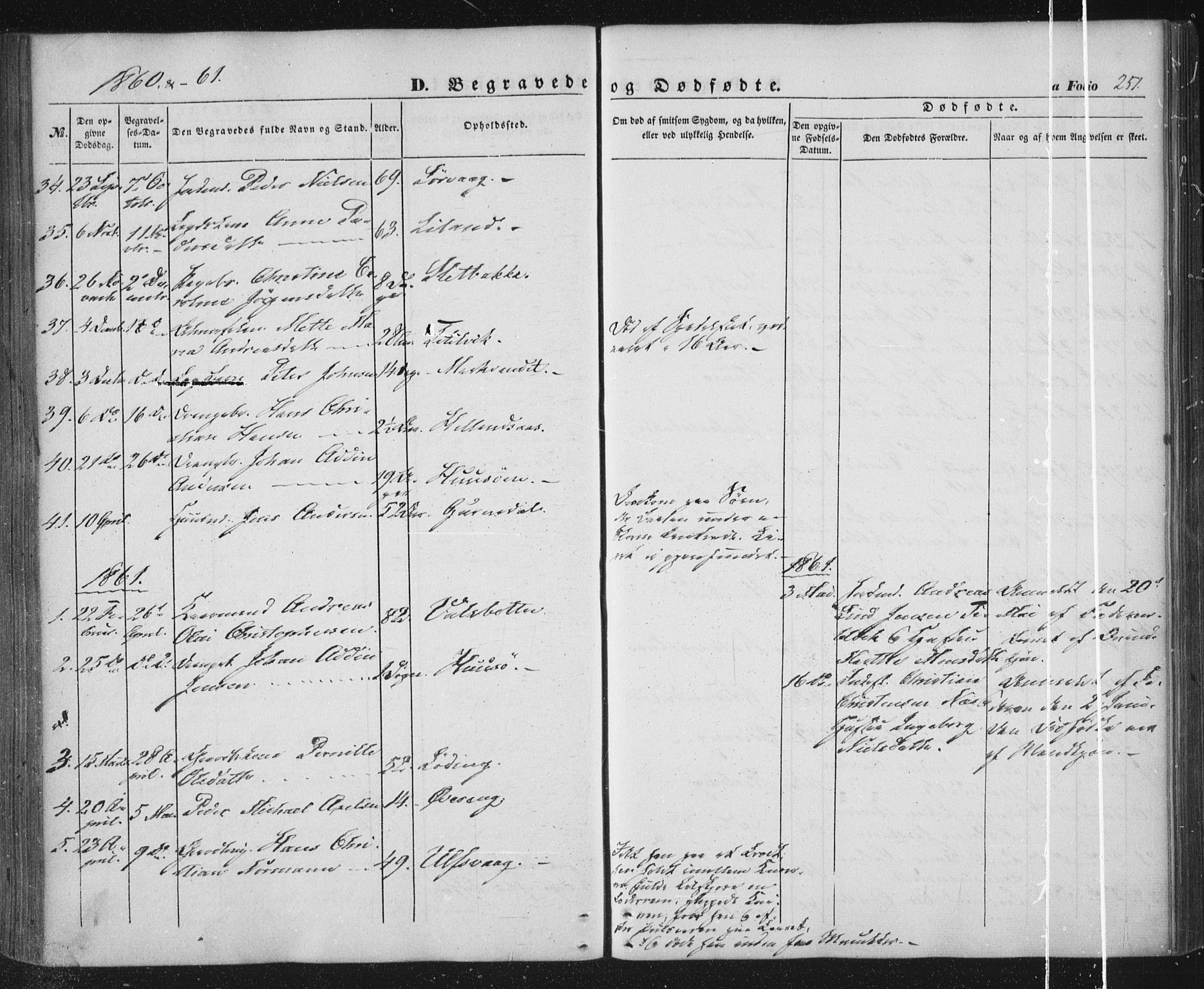 Ministerialprotokoller, klokkerbøker og fødselsregistre - Nordland, SAT/A-1459/859/L0844: Parish register (official) no. 859A04, 1849-1862, p. 251