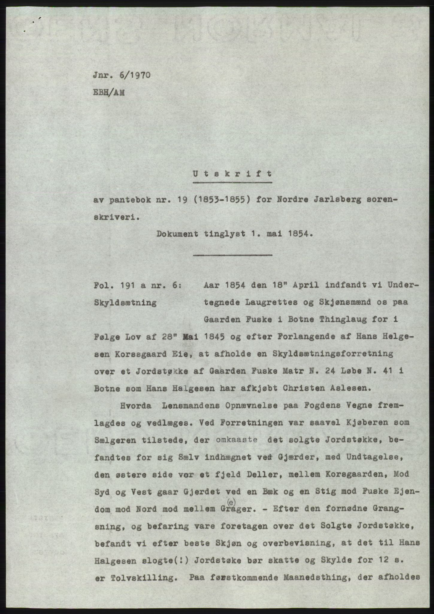 Statsarkivet i Kongsberg, SAKO/A-0001, 1970, p. 2