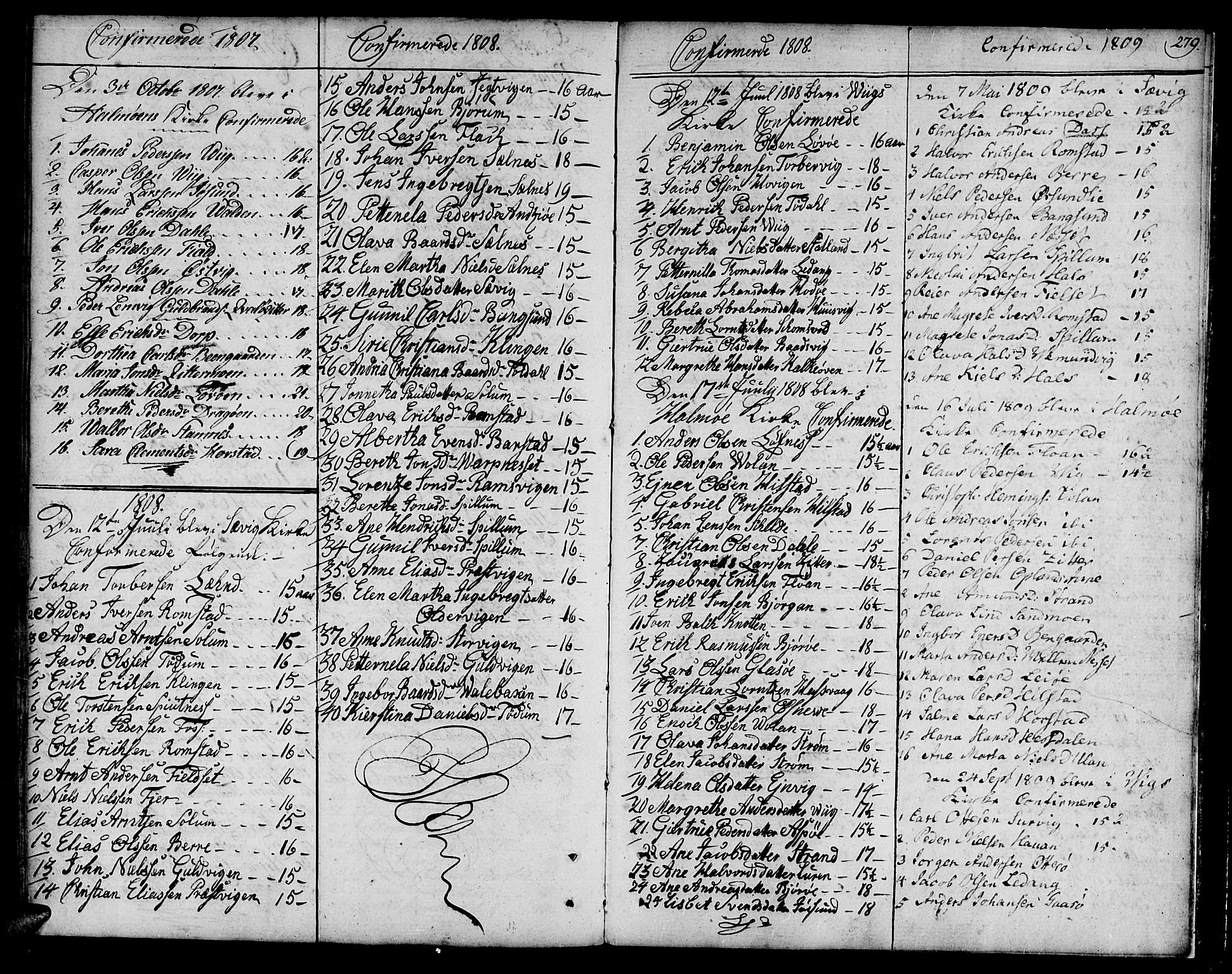 Ministerialprotokoller, klokkerbøker og fødselsregistre - Nord-Trøndelag, SAT/A-1458/773/L0608: Parish register (official) no. 773A02, 1784-1816, p. 279