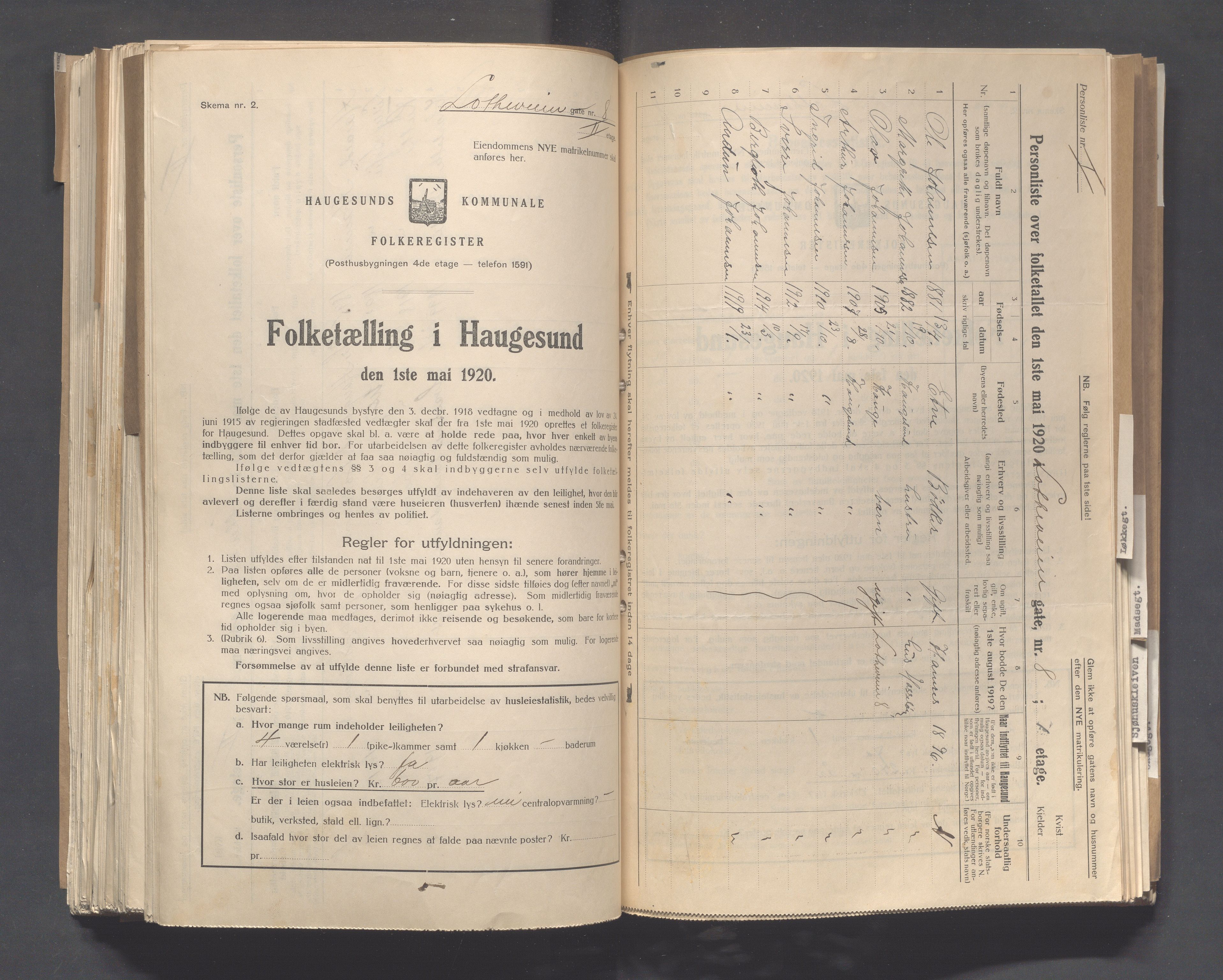IKAR, Local census 1.5.1920 for Haugesund, 1920, p. 6202