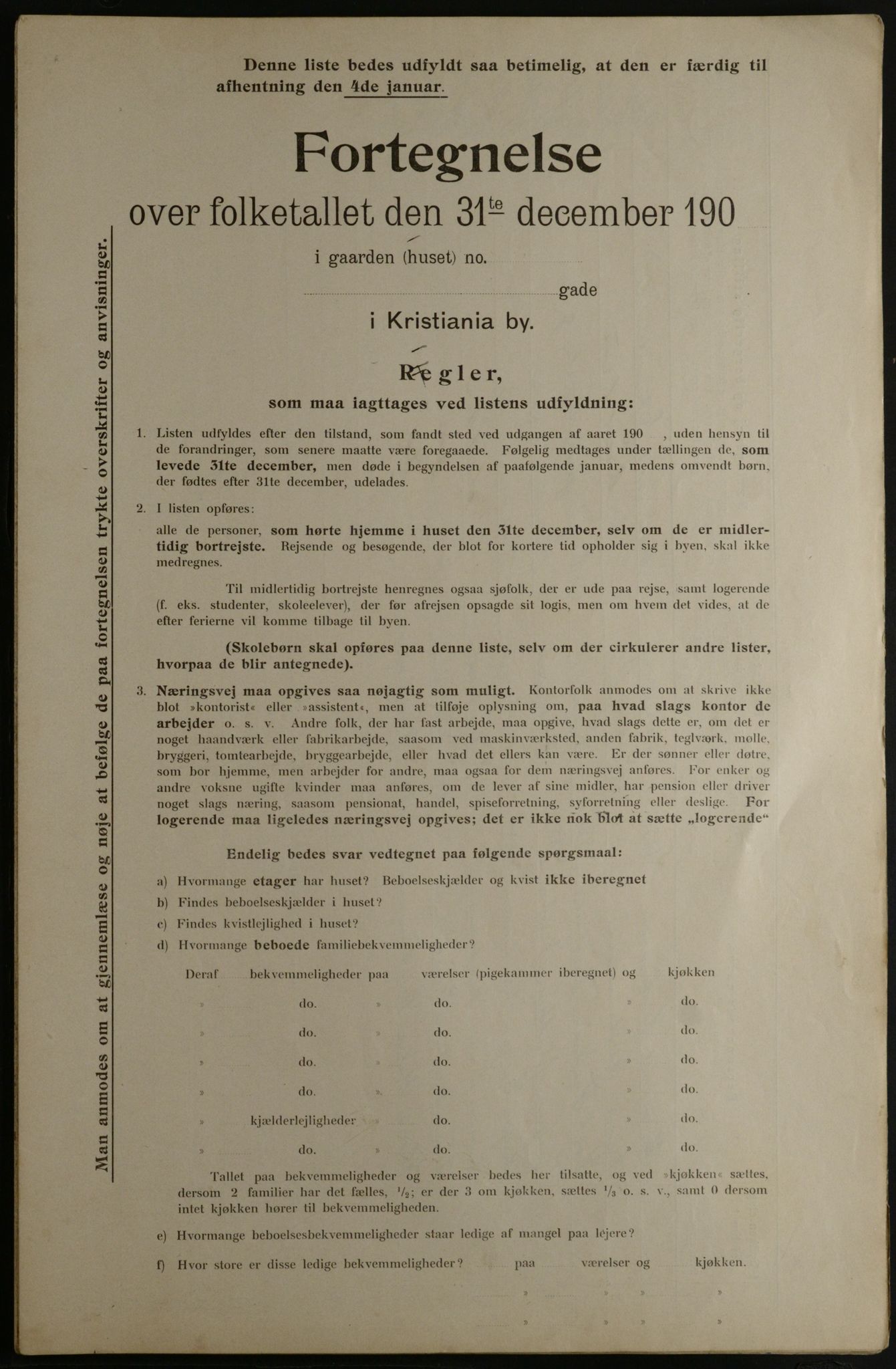 OBA, Municipal Census 1901 for Kristiania, 1901, p. 14577