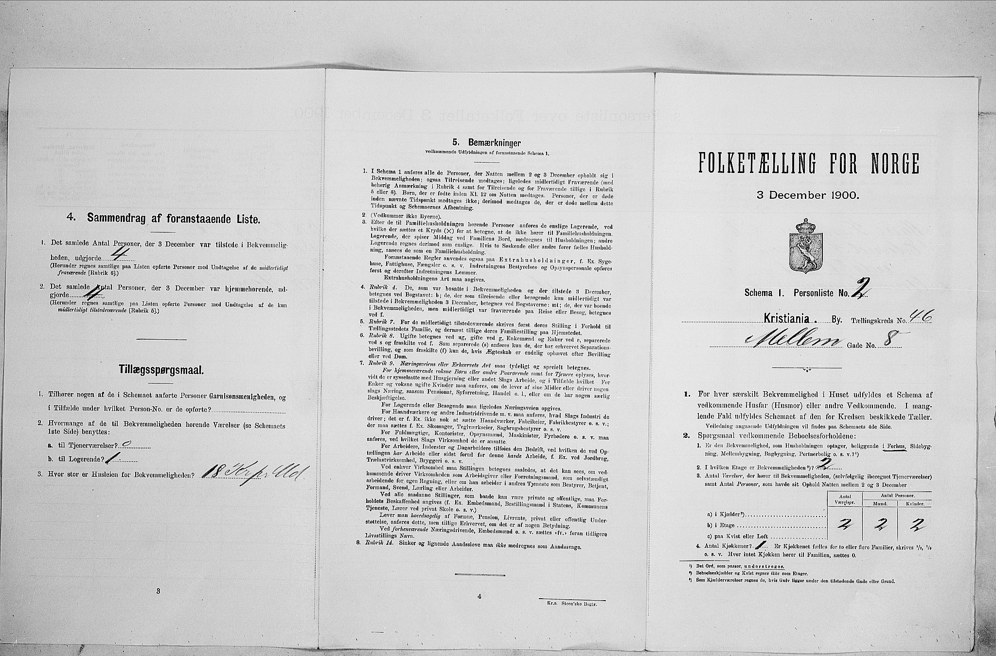 SAO, 1900 census for Kristiania, 1900, p. 59091