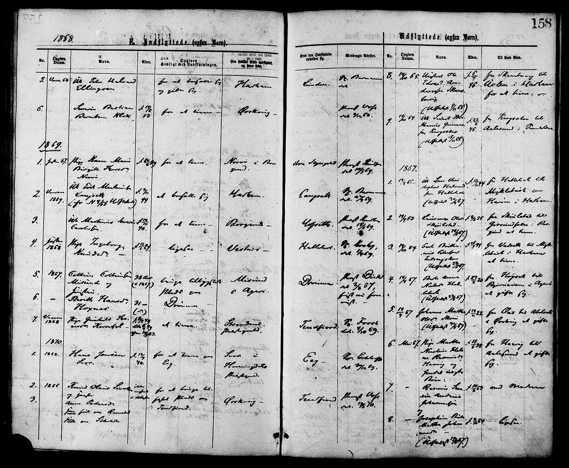 Ministerialprotokoller, klokkerbøker og fødselsregistre - Møre og Romsdal, AV/SAT-A-1454/525/L0373: Parish register (official) no. 525A03, 1864-1879, p. 158