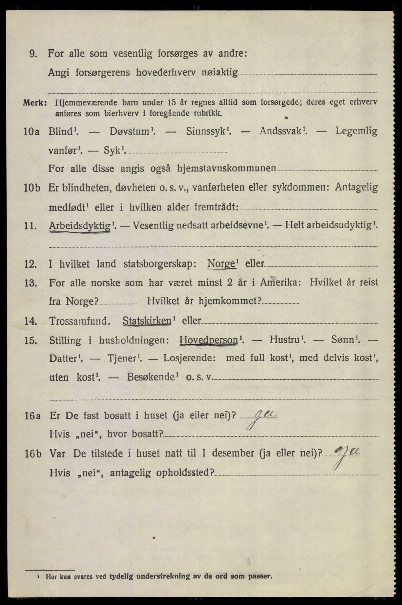 SAKO, 1920 census for Sigdal, 1920, p. 7585