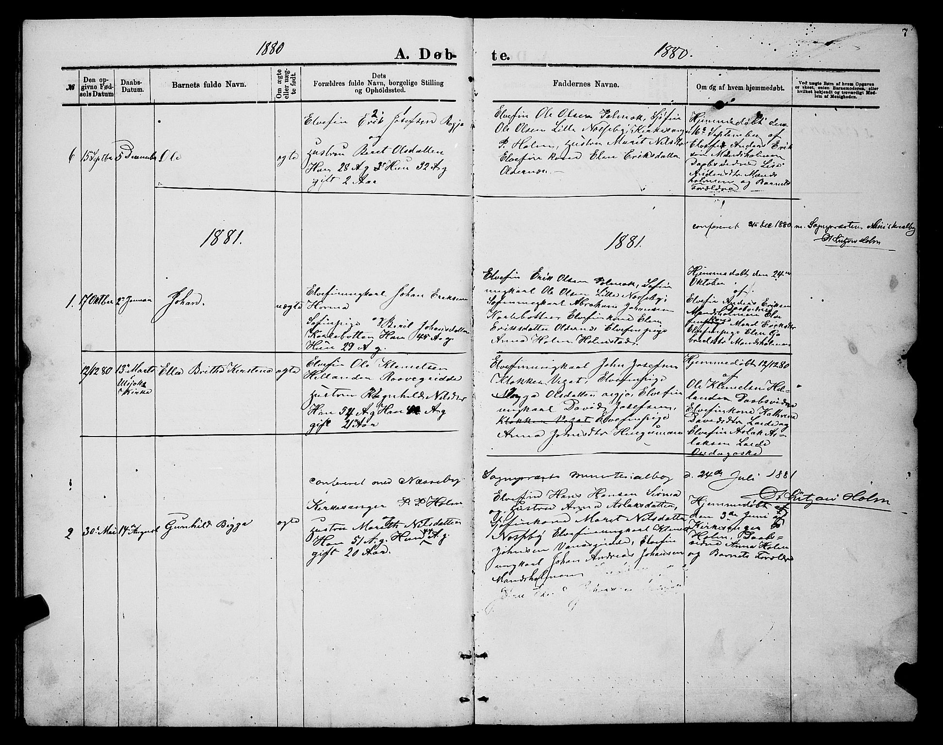 Nesseby sokneprestkontor, SATØ/S-1330/H/Hb/L0007klokker: Parish register (copy) no. 7, 1877-1884, p. 7