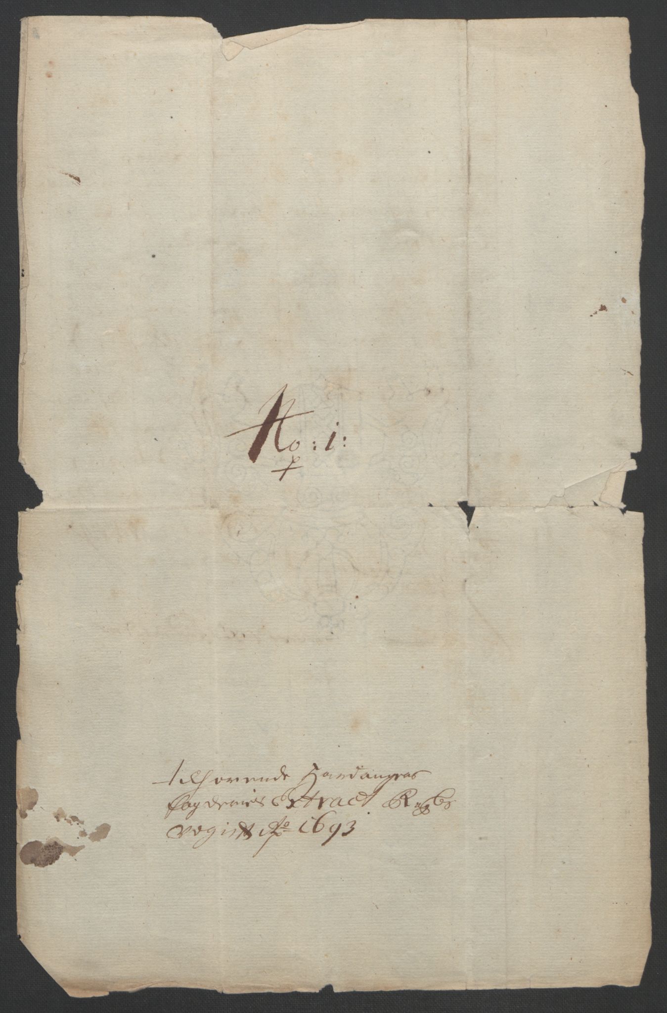 Rentekammeret inntil 1814, Reviderte regnskaper, Fogderegnskap, AV/RA-EA-4092/R48/L2974: Fogderegnskap Sunnhordland og Hardanger, 1693, p. 263