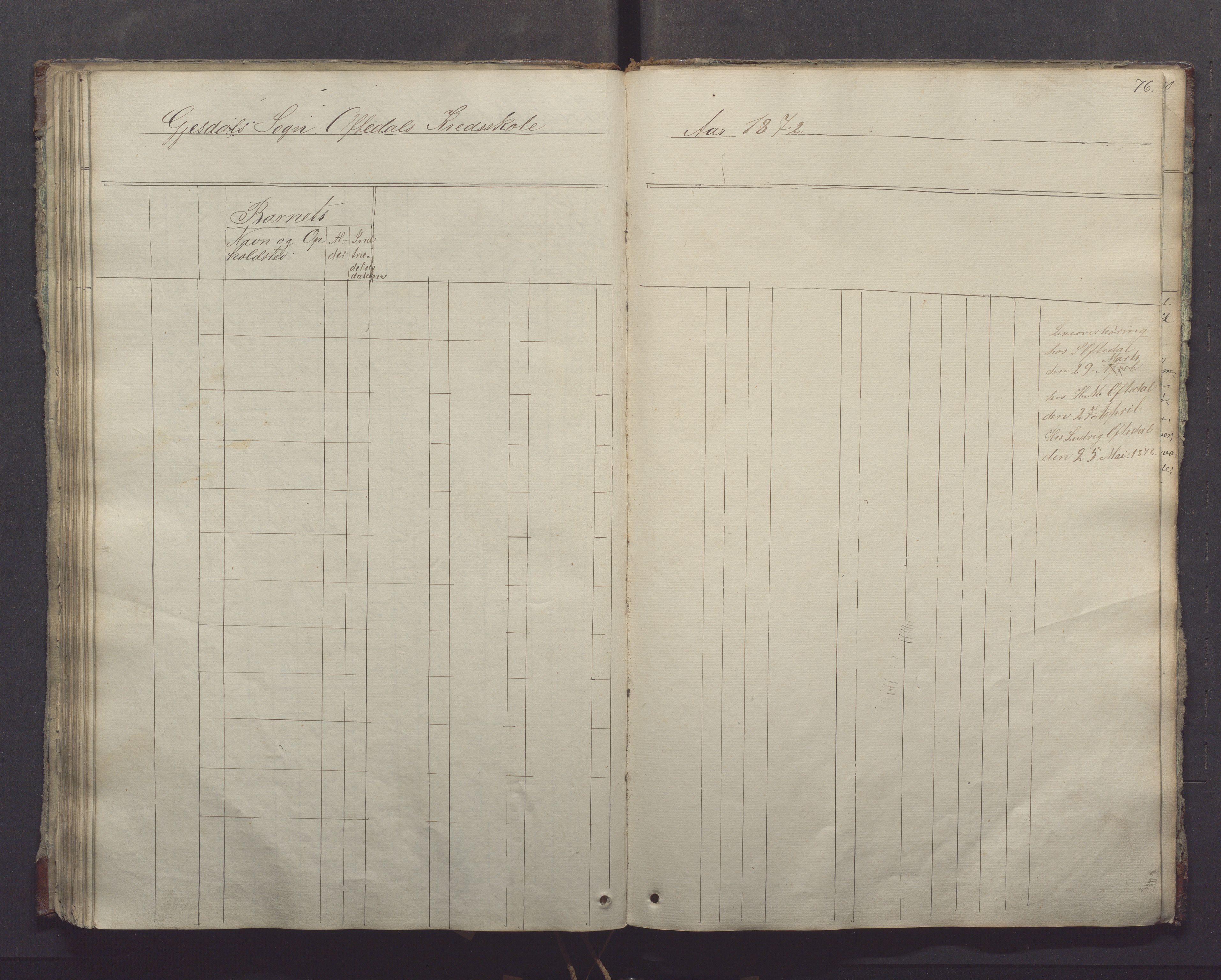 Gjesdal kommune - Oftedal skole, IKAR/K-101392/H/L0001: Skoleprotokoll, 1854-1868, p. 76