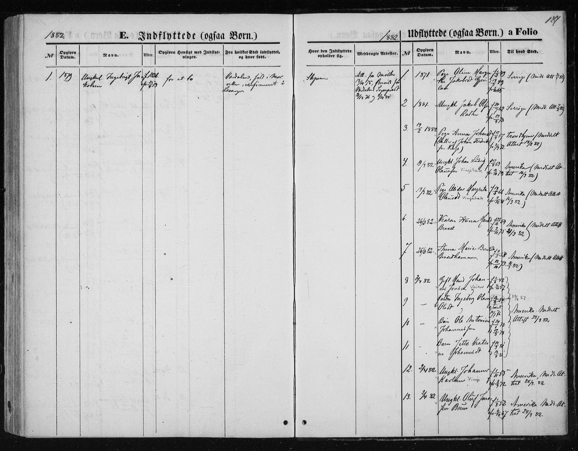 Ministerialprotokoller, klokkerbøker og fødselsregistre - Nord-Trøndelag, SAT/A-1458/733/L0324: Parish register (official) no. 733A03, 1870-1883, p. 187