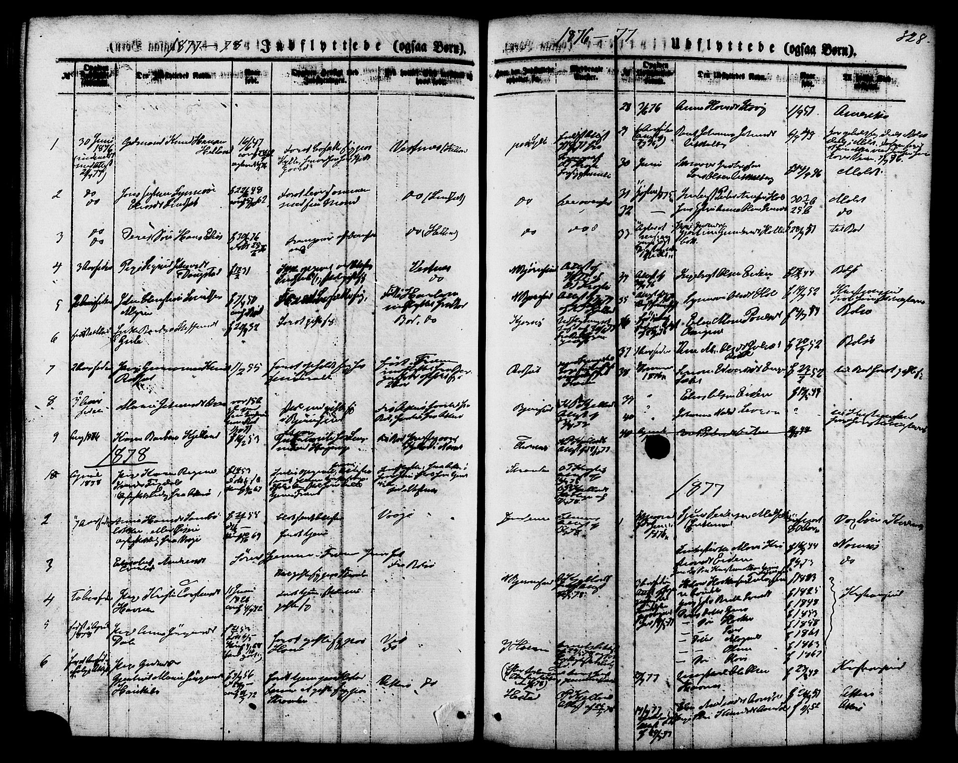 Ministerialprotokoller, klokkerbøker og fødselsregistre - Møre og Romsdal, AV/SAT-A-1454/565/L0749: Parish register (official) no. 565A03, 1871-1886, p. 328