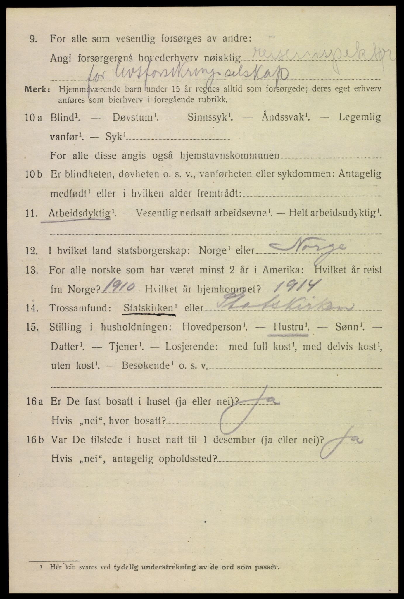 SAK, 1920 census for Kristiansand, 1920, p. 22886