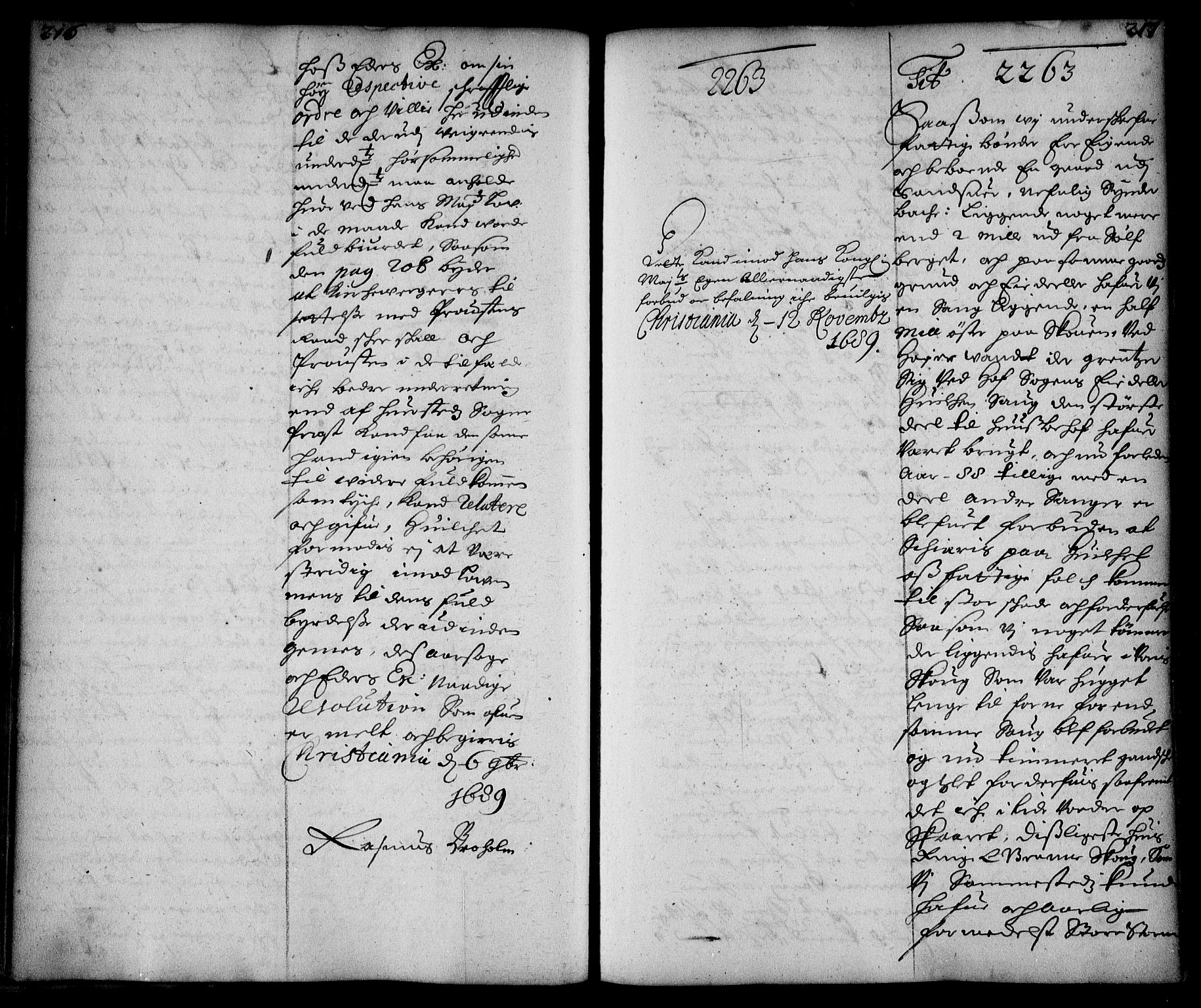 Stattholderembetet 1572-1771, AV/RA-EA-2870/Ae/L0007: Supplikasjons- og resolusjonsprotokoll, 1689-1691, p. 216-217