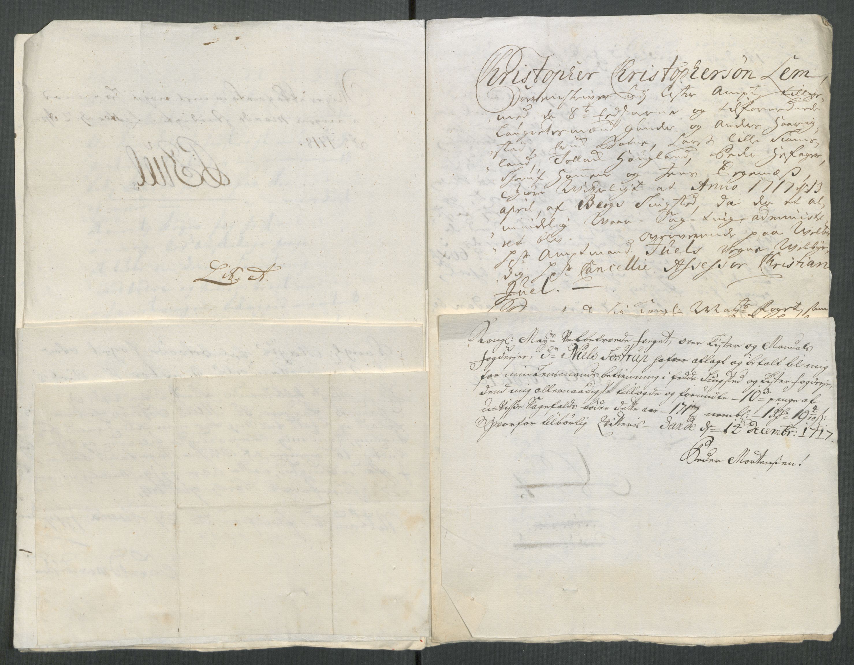 Rentekammeret inntil 1814, Reviderte regnskaper, Fogderegnskap, AV/RA-EA-4092/R43/L2561: Fogderegnskap Lista og Mandal, 1717, p. 201