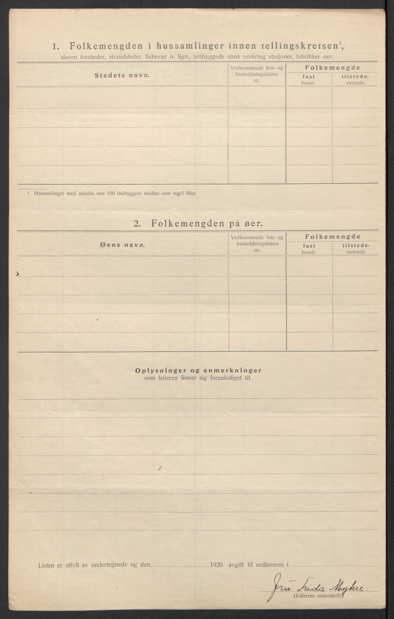 SAT, 1920 census for Bø, 1920, p. 45