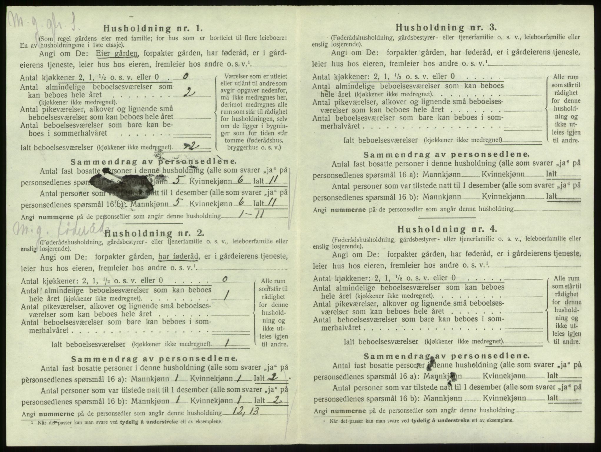 SAB, 1920 census for Gaular, 1920, p. 615