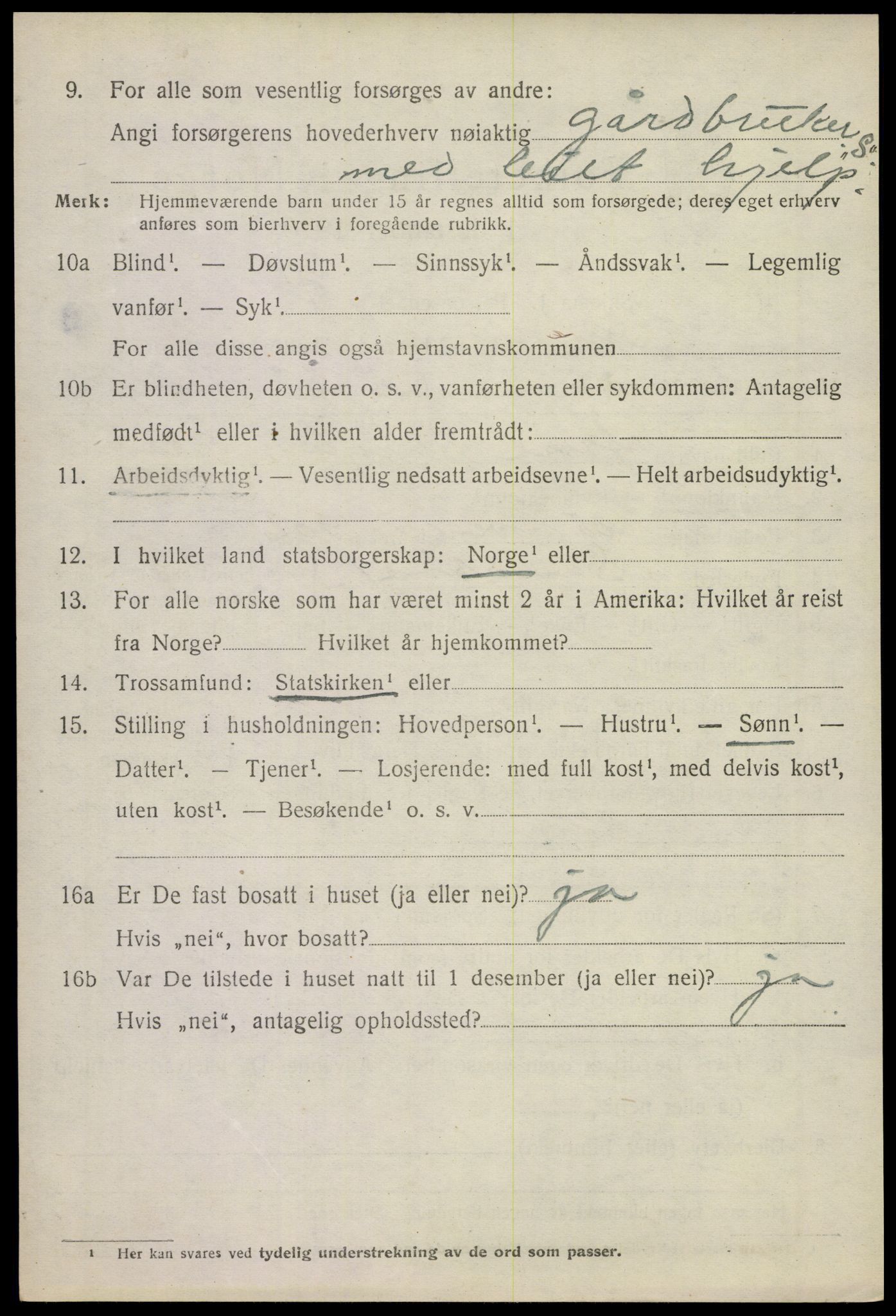 SAKO, 1920 census for Andebu, 1920, p. 5095