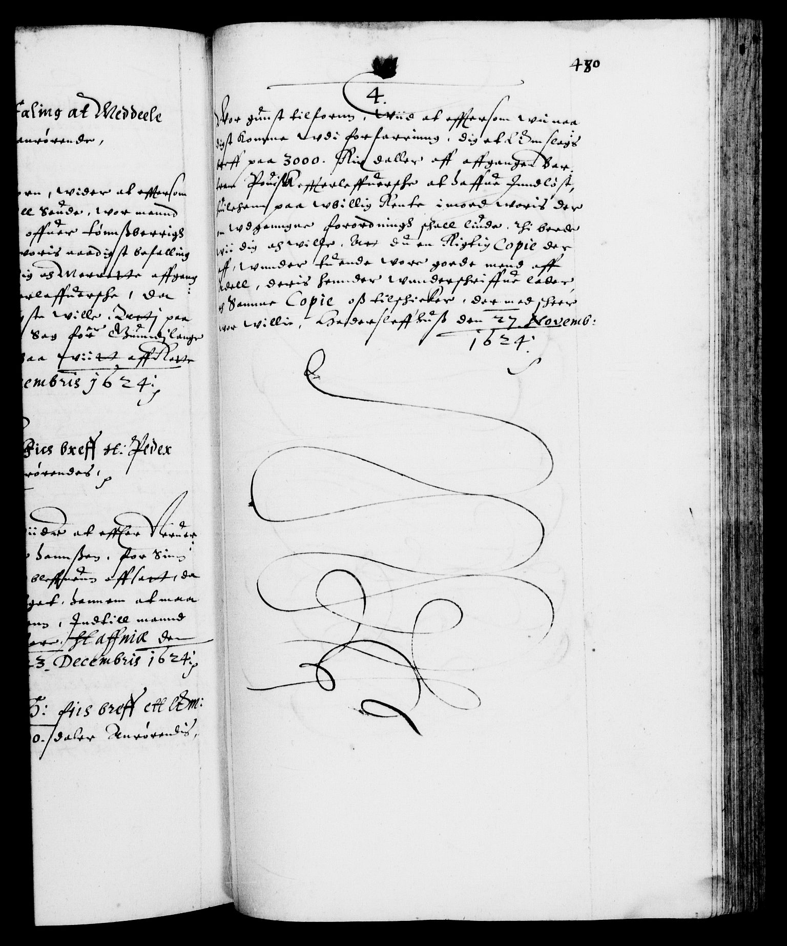 Danske Kanselli 1572-1799, RA/EA-3023/F/Fc/Fca/Fcab/L0004: Norske tegnelser (mikrofilm), 1617-1627, p. 480a