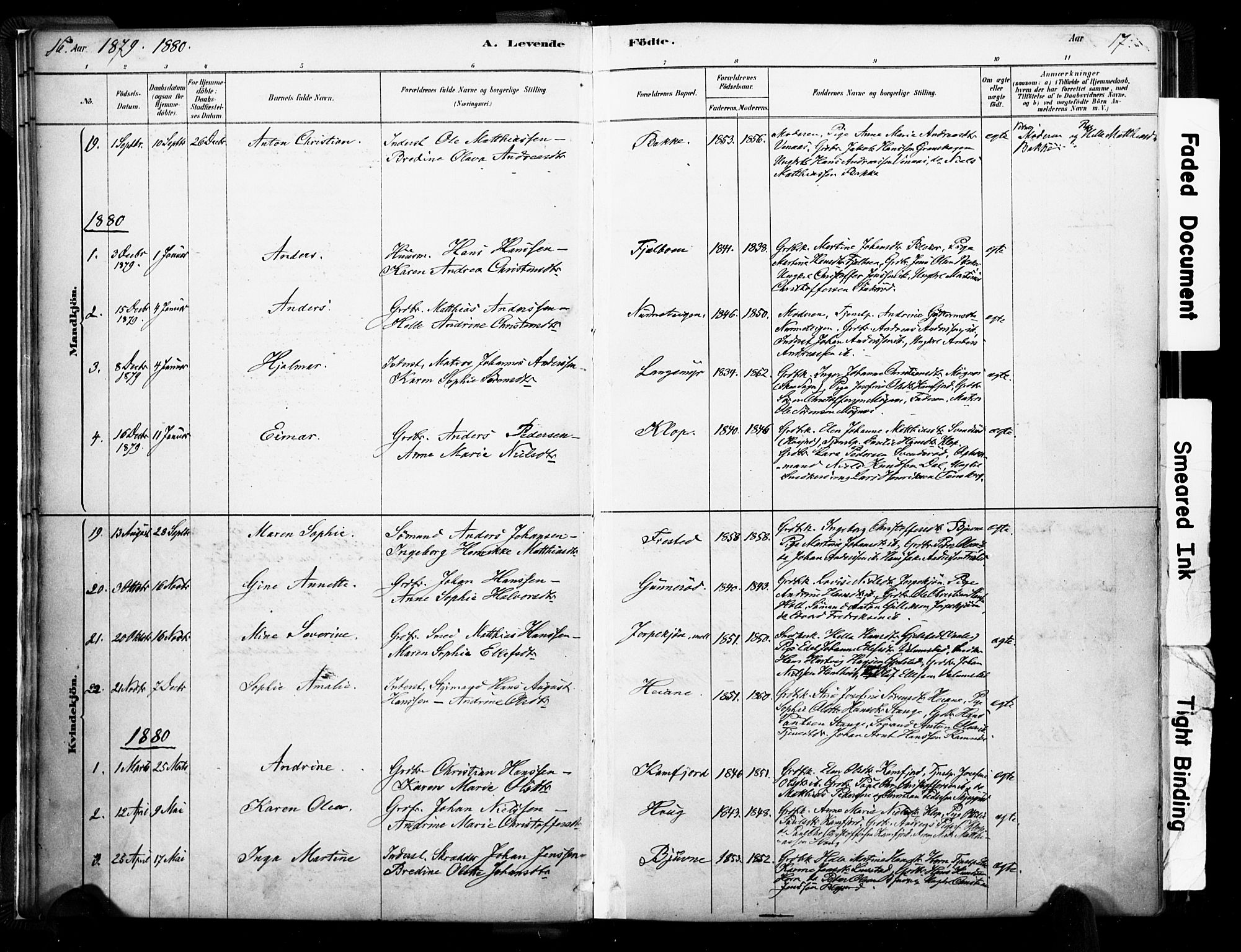 Ramnes kirkebøker, SAKO/A-314/F/Fa/L0007: Parish register (official) no. I 7, 1878-1895, p. 16-17