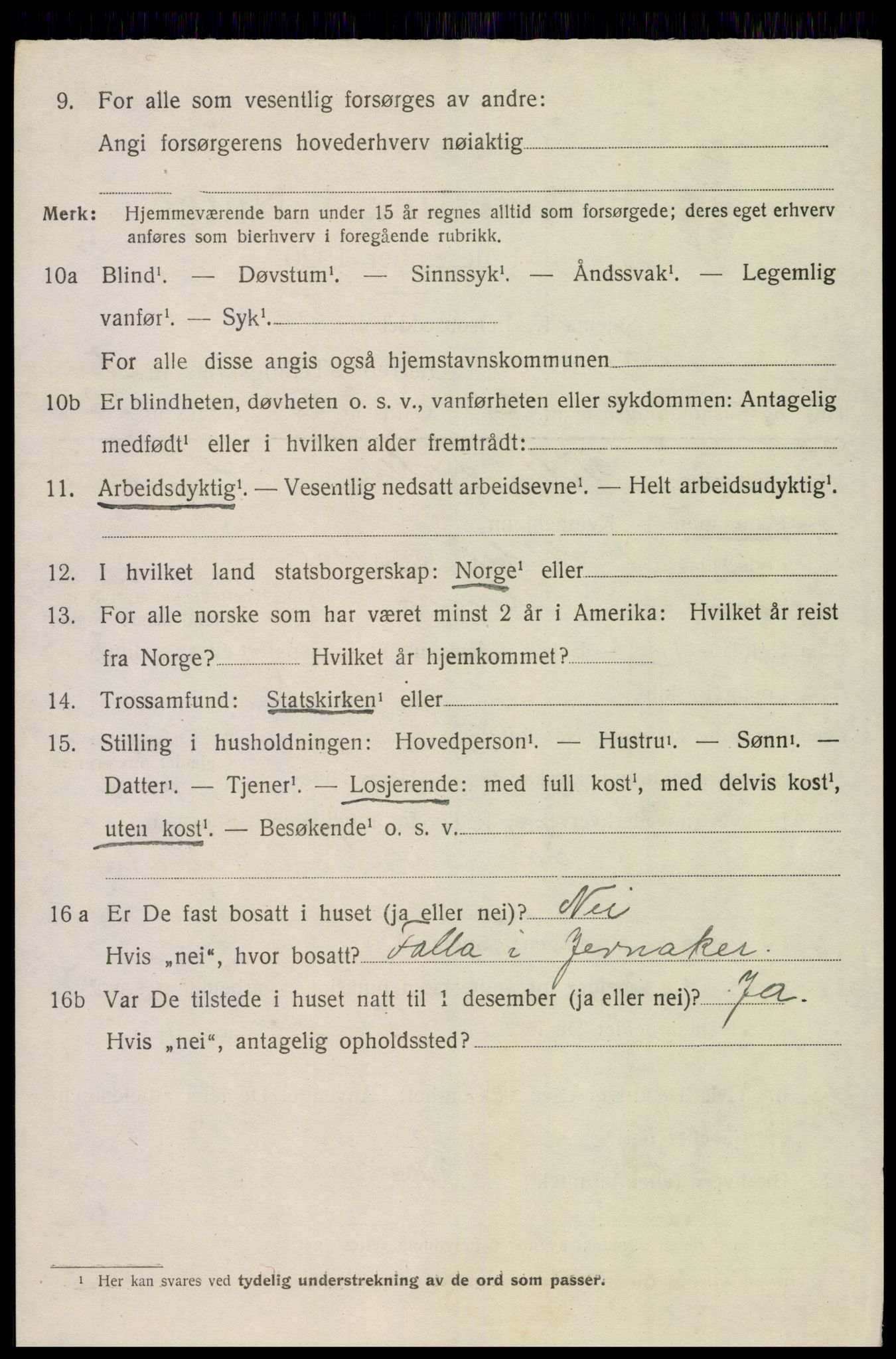 SAH, 1920 census for Gran, 1920, p. 10717