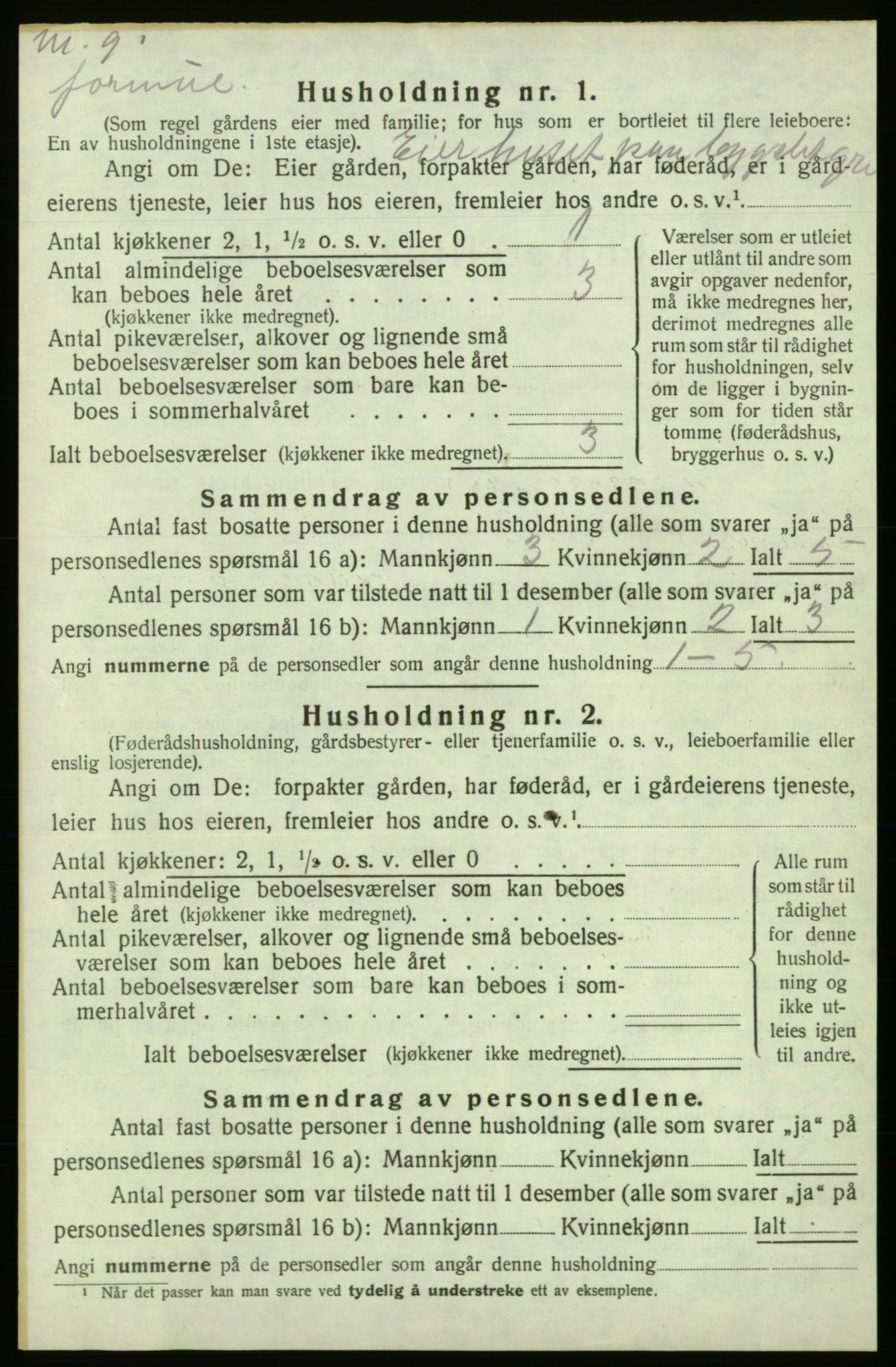 SAB, 1920 census for Kvinnherad, 1920, p. 2277