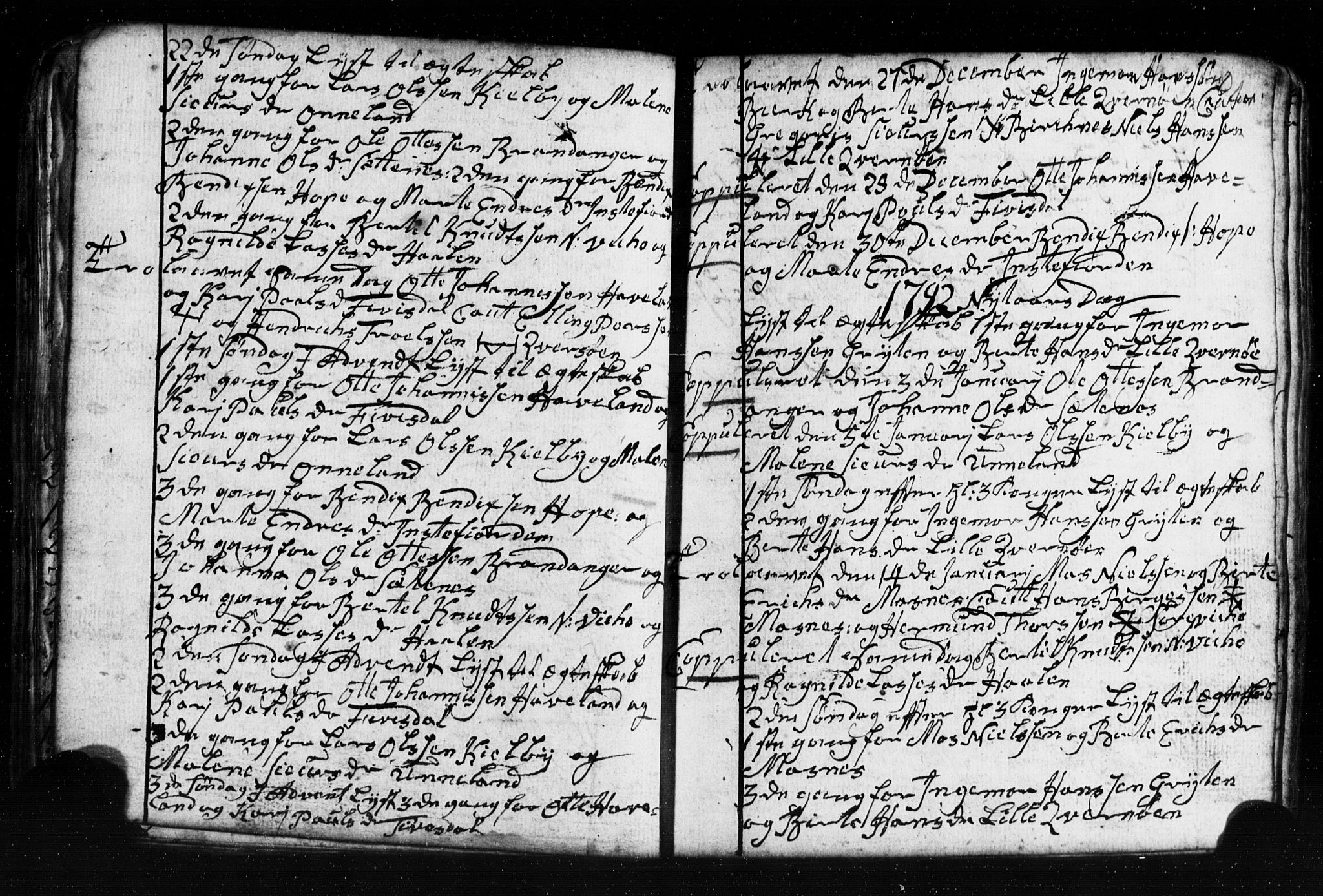 Gulen sokneprestembete, AV/SAB-A-80201/H/Hab: Parish register (copy) no. A 2, 1791-1814