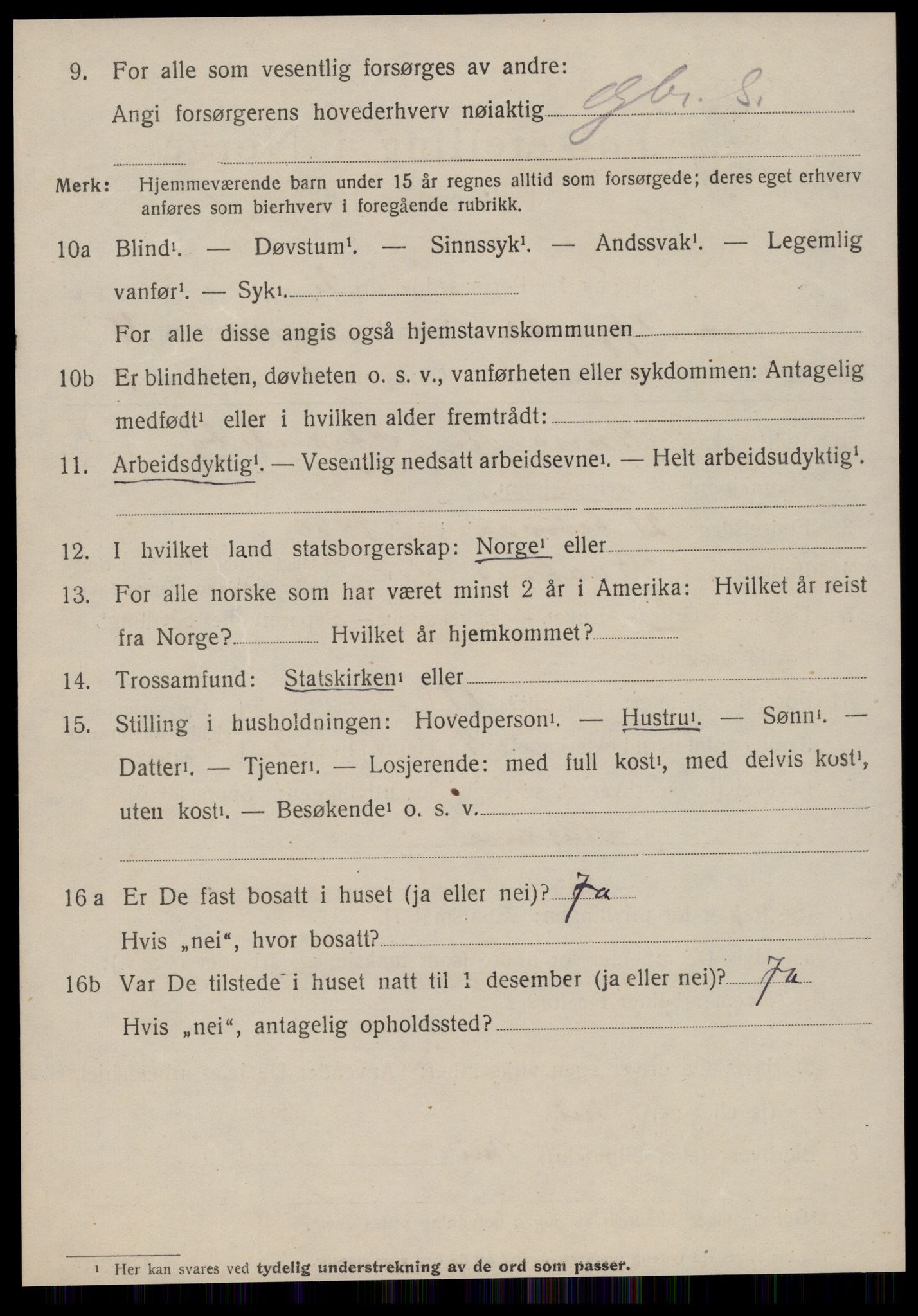 SAT, 1920 census for Hjørundfjord, 1920, p. 4158