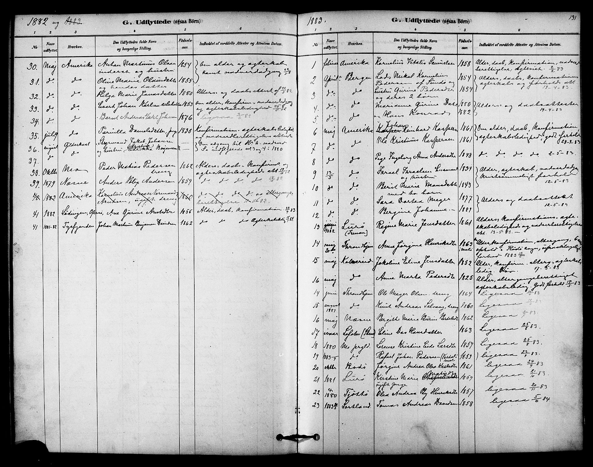 Ministerialprotokoller, klokkerbøker og fødselsregistre - Nordland, SAT/A-1459/841/L0609: Parish register (official) no. 841A13, 1878-1902, p. 131
