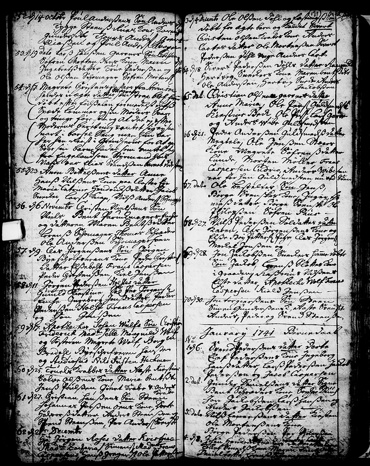 Skien kirkebøker, SAKO/A-302/F/Fa/L0002: Parish register (official) no. 2, 1716-1757, p. 131