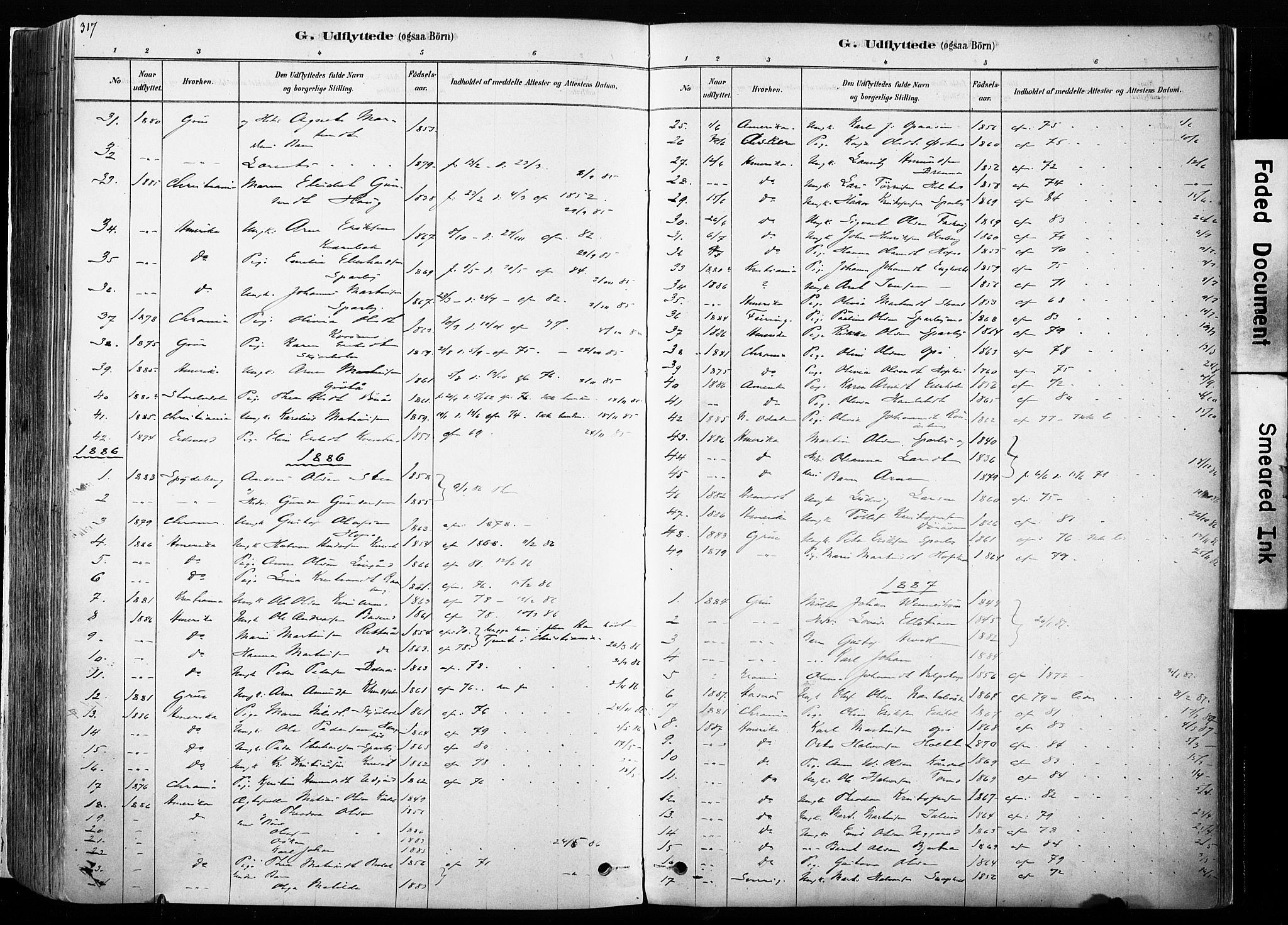 Hof prestekontor, SAH/PREST-038/H/Ha/Haa/L0010: Parish register (official) no. 10, 1878-1909, p. 317