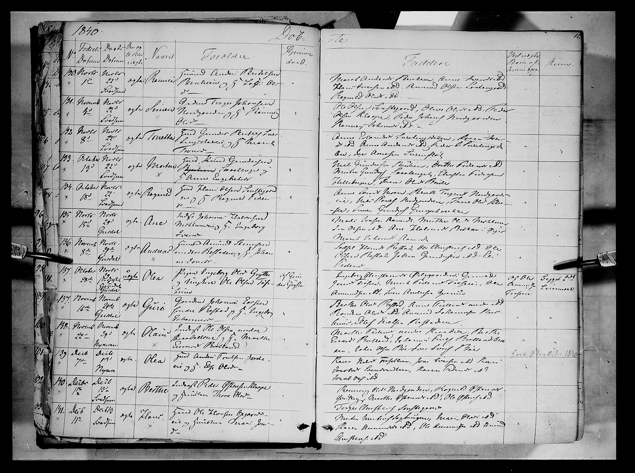 Gausdal prestekontor, SAH/PREST-090/H/Ha/Haa/L0007: Parish register (official) no. 7, 1840-1850, p. 12