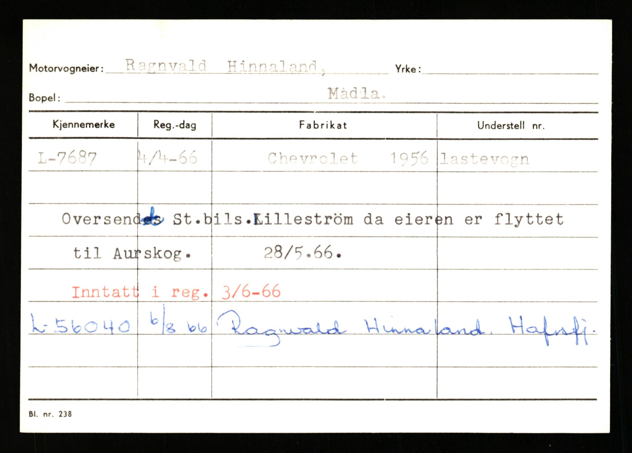 Stavanger trafikkstasjon, AV/SAST-A-101942/0/G/L0002: Registreringsnummer: 5791 - 10405, 1930-1971, p. 935