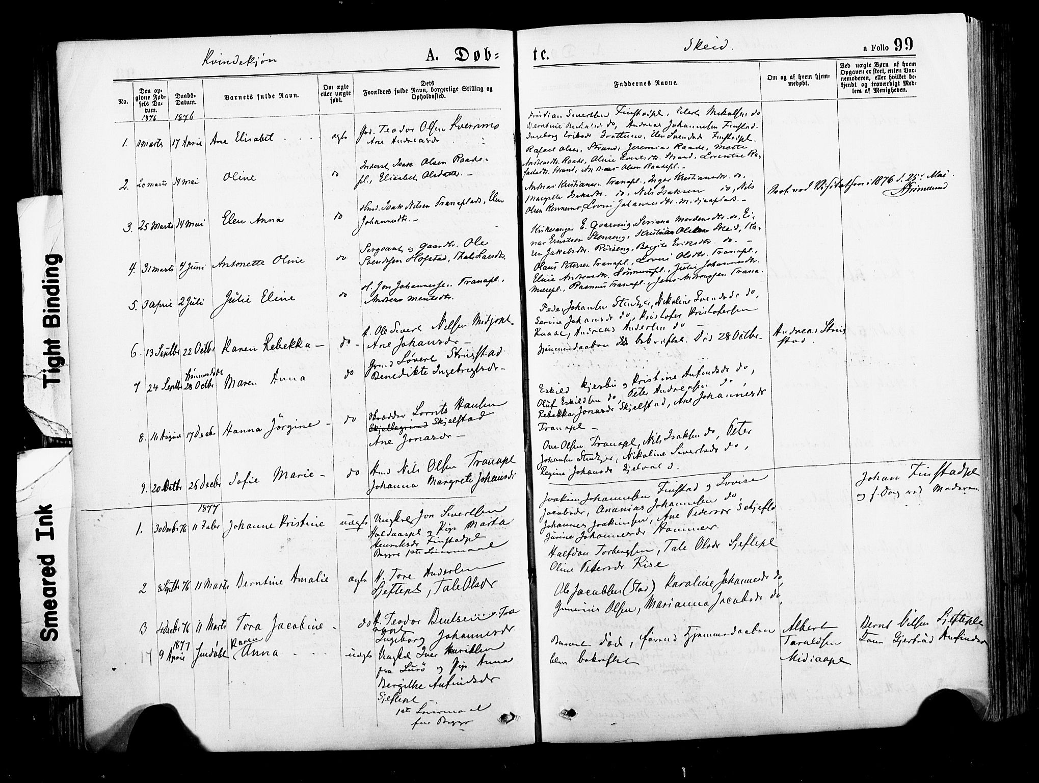 Ministerialprotokoller, klokkerbøker og fødselsregistre - Nord-Trøndelag, SAT/A-1458/735/L0348: Parish register (official) no. 735A09 /2, 1873-1883, p. 99