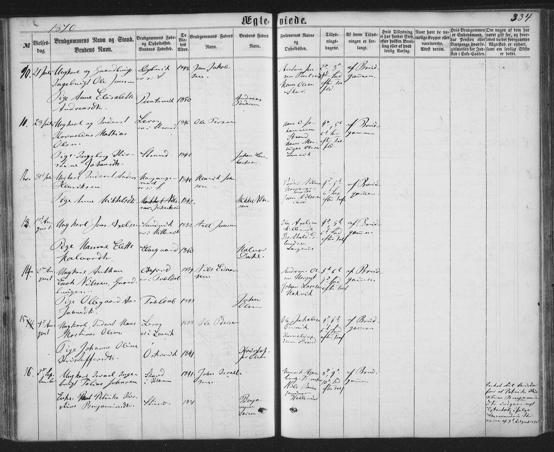 Ministerialprotokoller, klokkerbøker og fødselsregistre - Nordland, AV/SAT-A-1459/863/L0896: Parish register (official) no. 863A08, 1861-1871, p. 334