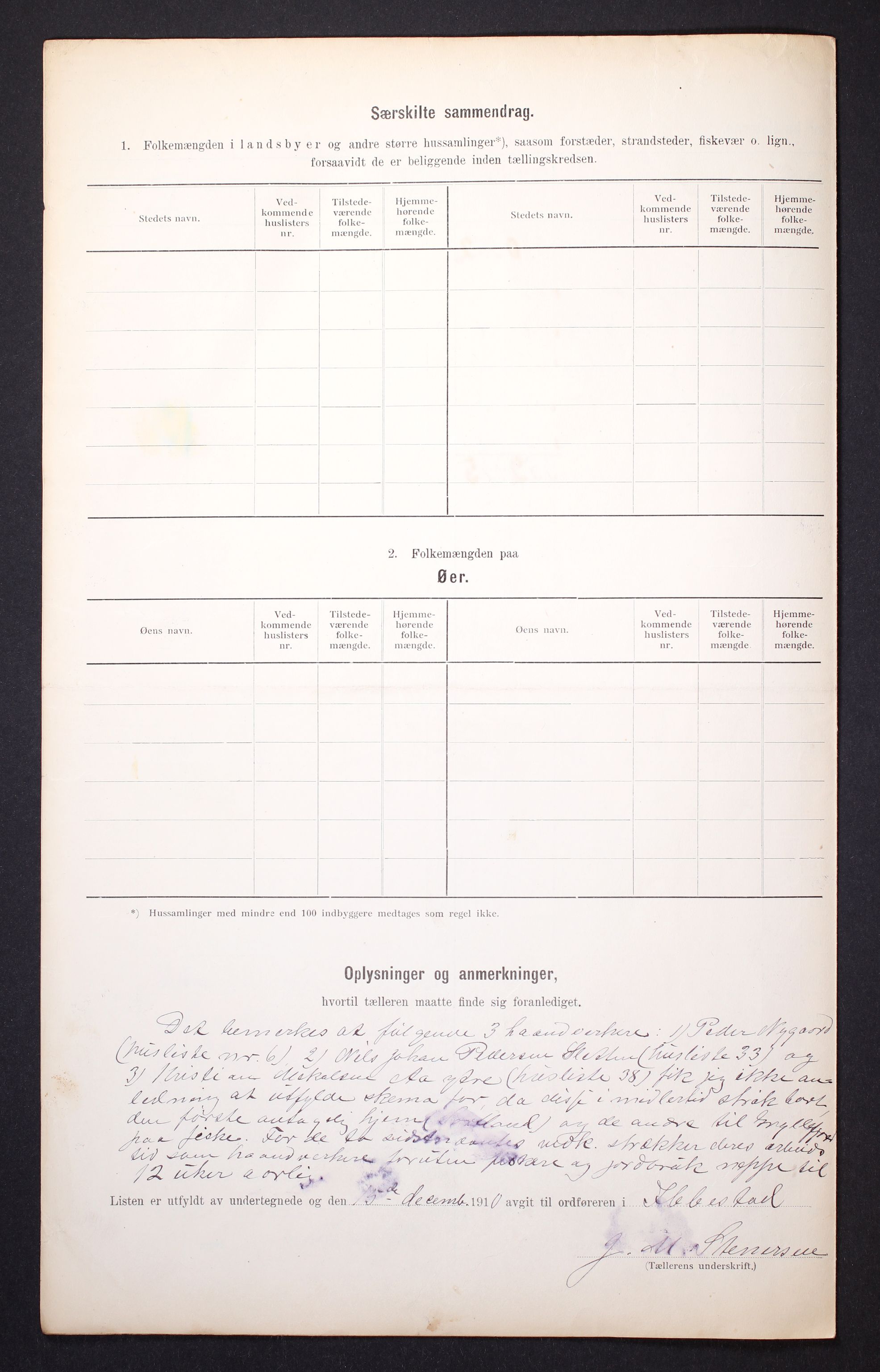 RA, 1910 census for Ibestad, 1910, p. 51