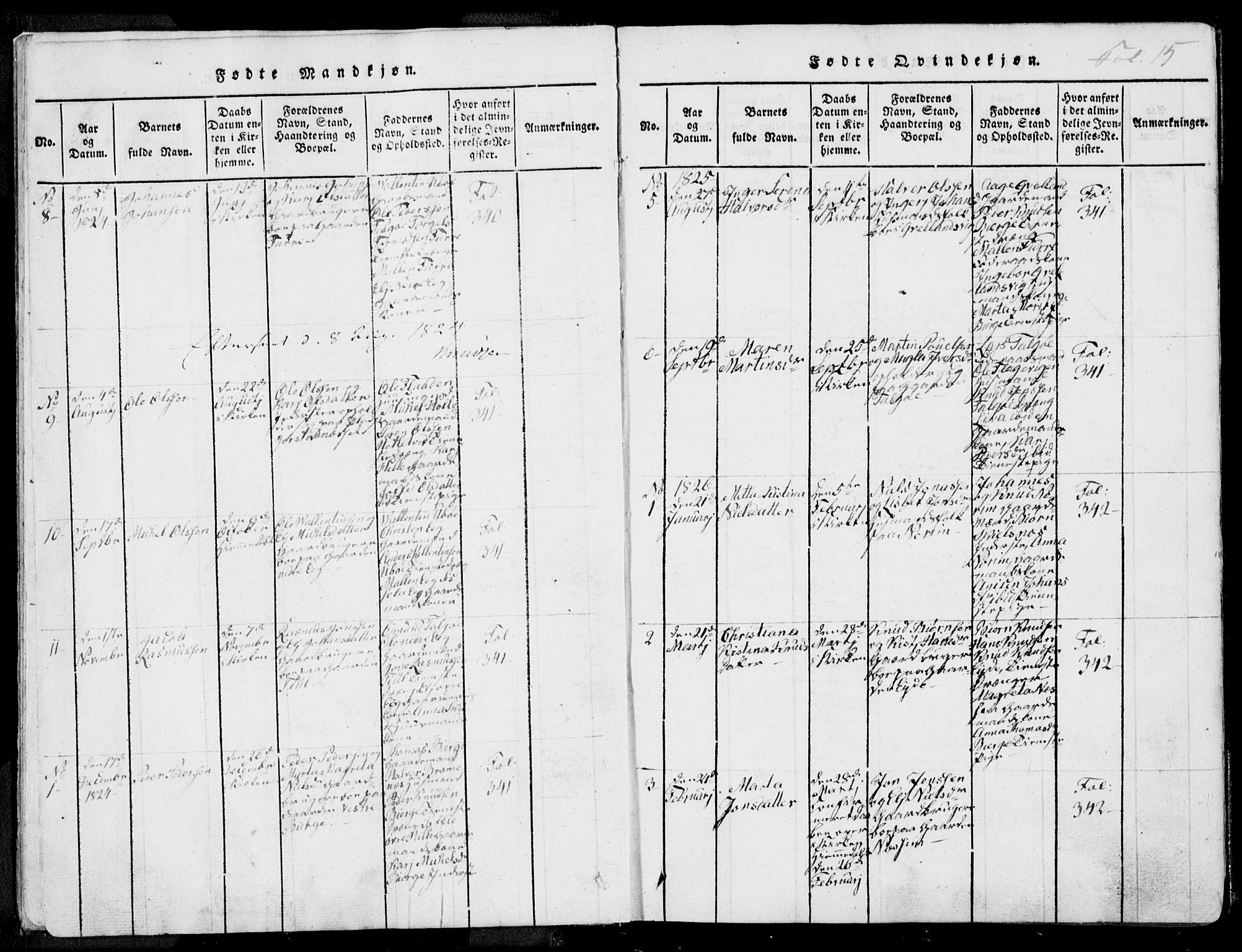 Nedstrand sokneprestkontor, AV/SAST-A-101841/01/IV: Parish register (official) no. A 7, 1816-1870, p. 15