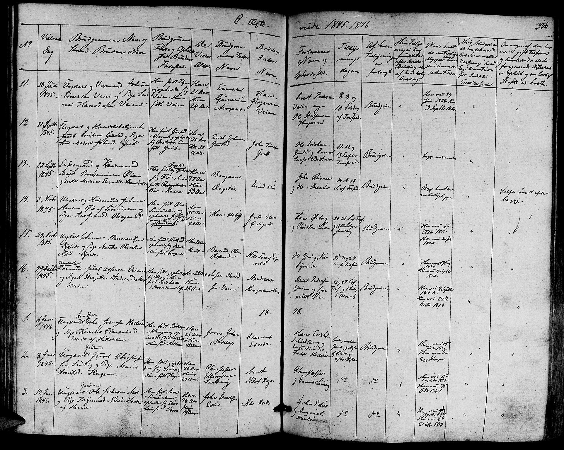 Ministerialprotokoller, klokkerbøker og fødselsregistre - Møre og Romsdal, AV/SAT-A-1454/581/L0936: Parish register (official) no. 581A04, 1836-1852, p. 336