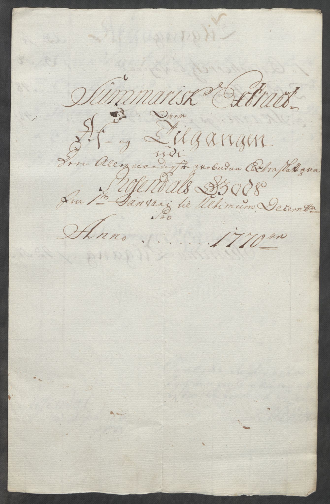 Rentekammeret inntil 1814, Reviderte regnskaper, Fogderegnskap, RA/EA-4092/R49/L3157: Ekstraskatten Rosendal Baroni, 1762-1772, p. 292