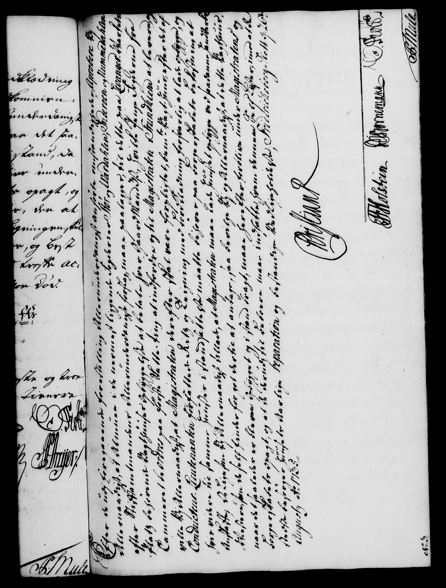 Rentekammeret, Kammerkanselliet, RA/EA-3111/G/Gf/Gfa/L0018: Norsk relasjons- og resolusjonsprotokoll (merket RK 52.18), 1735, p. 477
