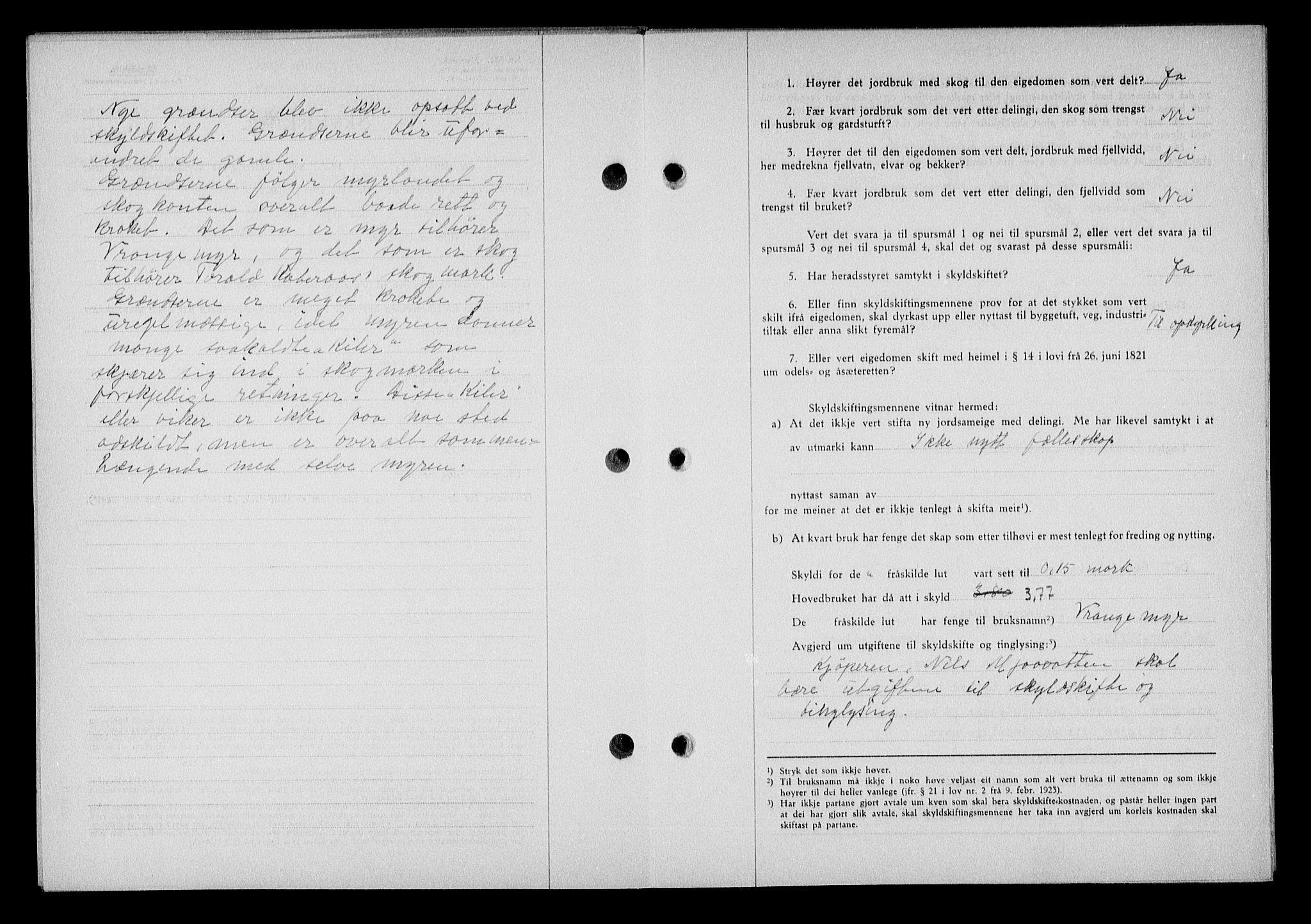 Nedenes sorenskriveri, SAK/1221-0006/G/Gb/Gba/L0051: Mortgage book no. A-V, 1943-1944, Diary no: : 49/1944