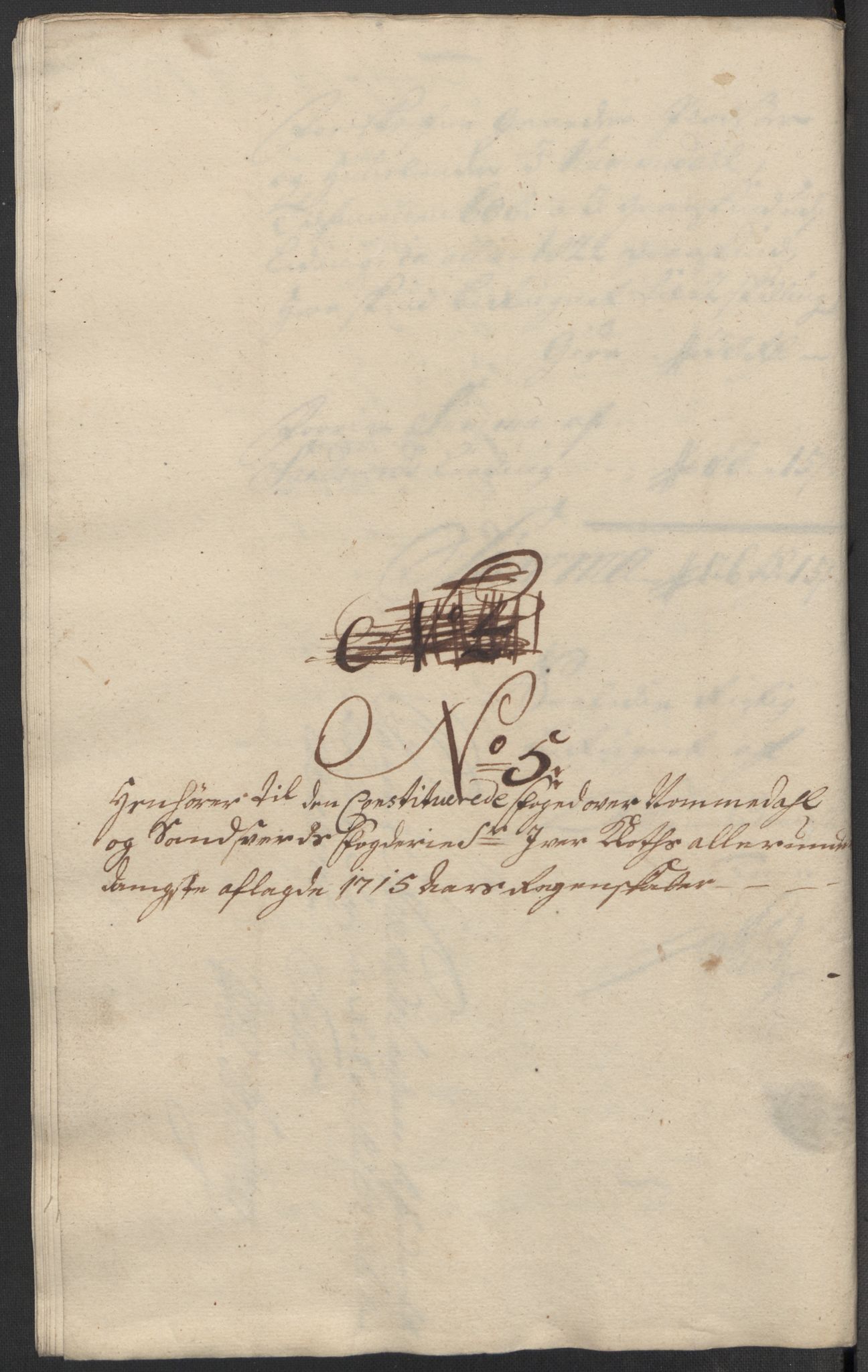 Rentekammeret inntil 1814, Reviderte regnskaper, Fogderegnskap, RA/EA-4092/R24/L1591: Fogderegnskap Numedal og Sandsvær, 1715, p. 251