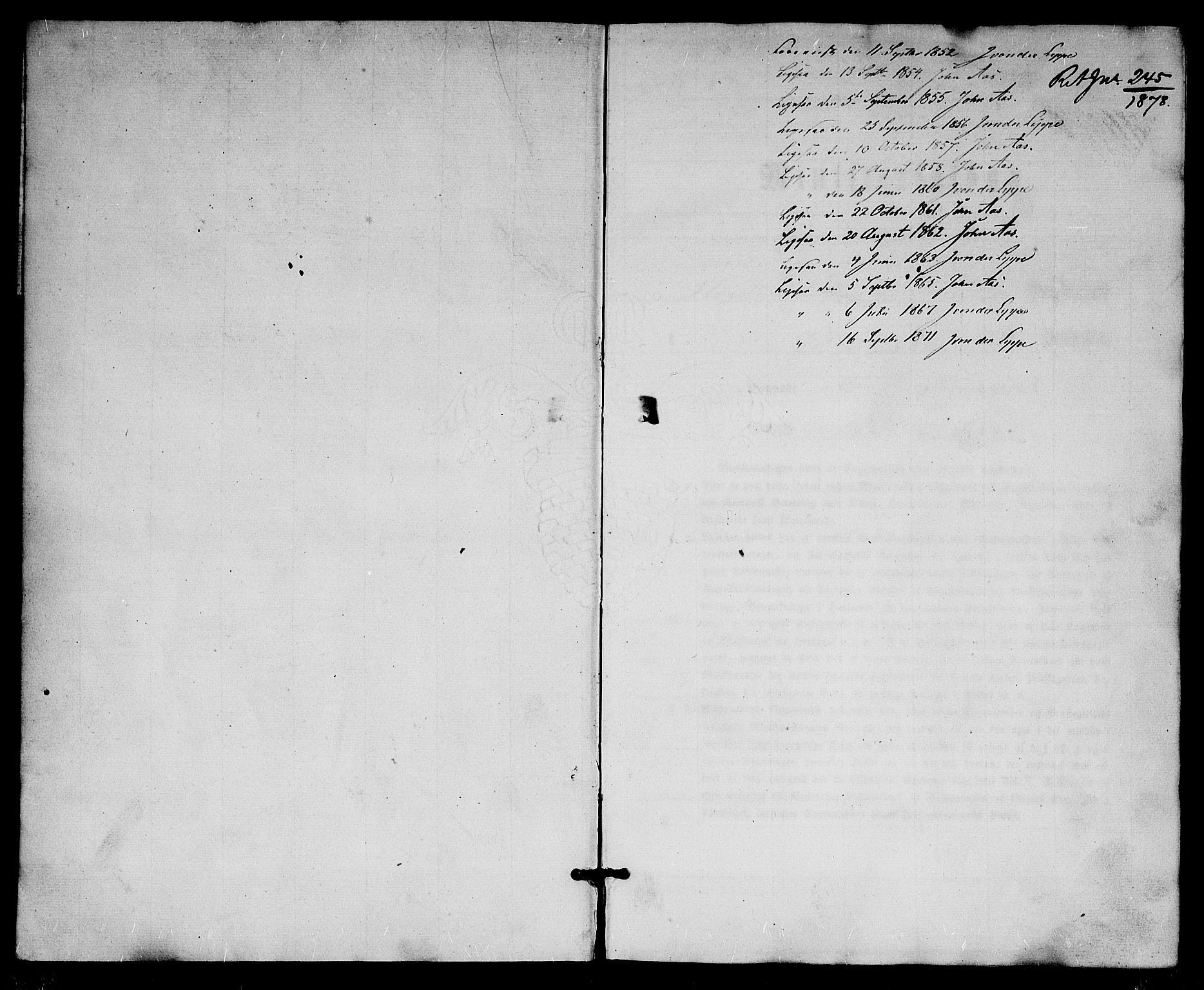 Dypvåg sokneprestkontor, SAK/1111-0007/F/Fb/Fbb/L0002: Parish register (copy) no. B 2, 1851-1871