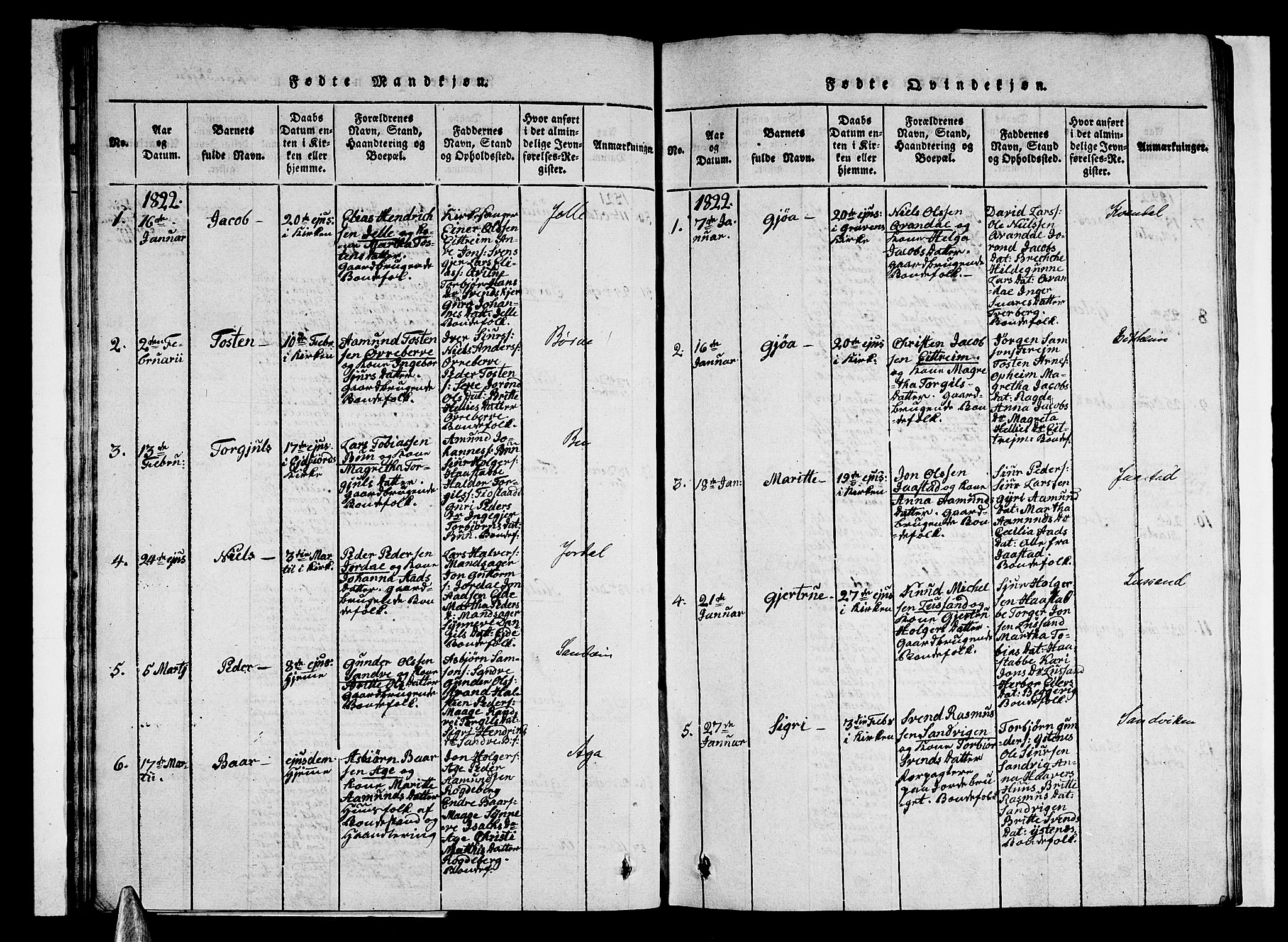 Ullensvang sokneprestembete, AV/SAB-A-78701/H/Haa: Parish register (official) no. A 9, 1819-1826